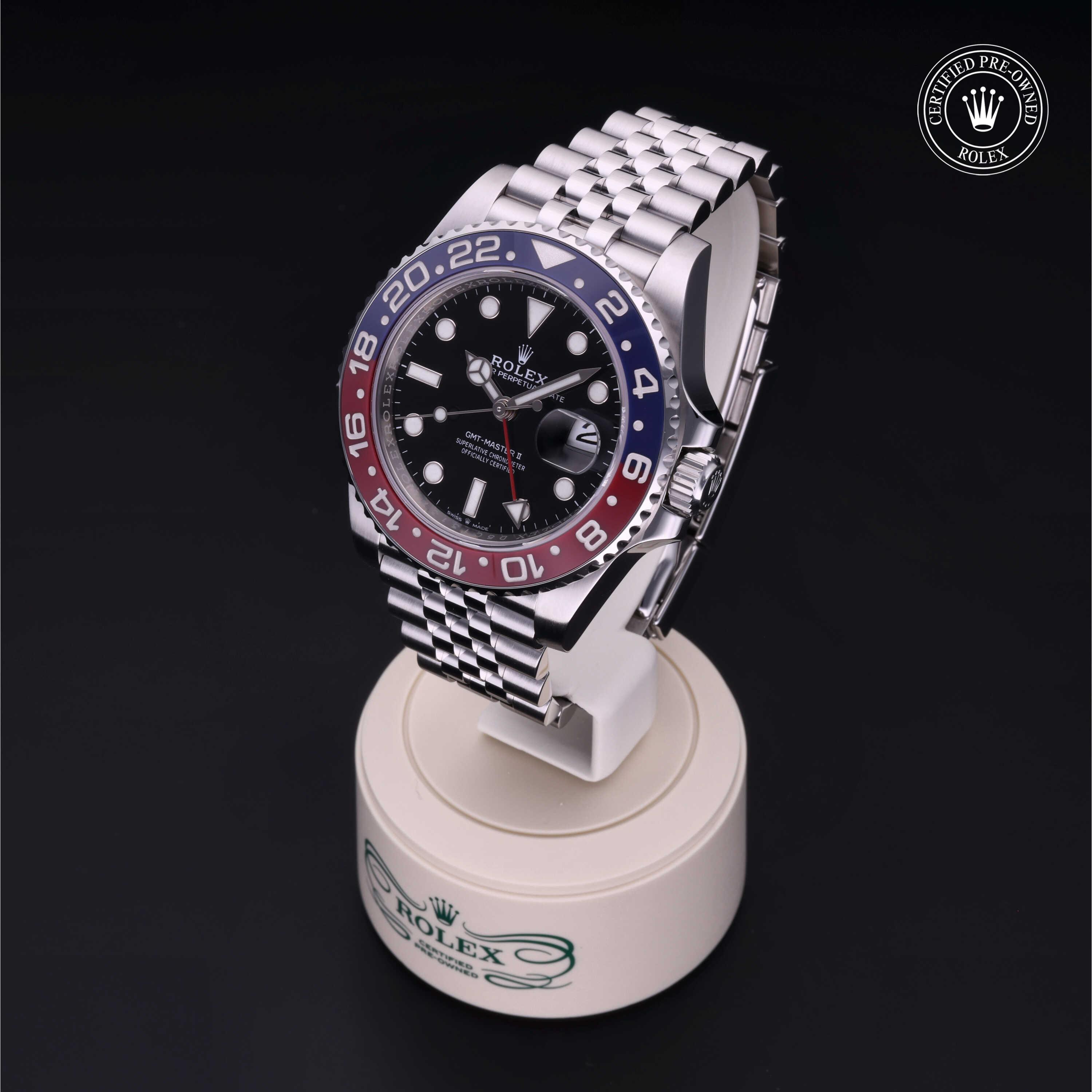GMT-Master II Rolex Certified Pre-Owned 2019, 40 mm, Steel
Reference: 126710BLRO
