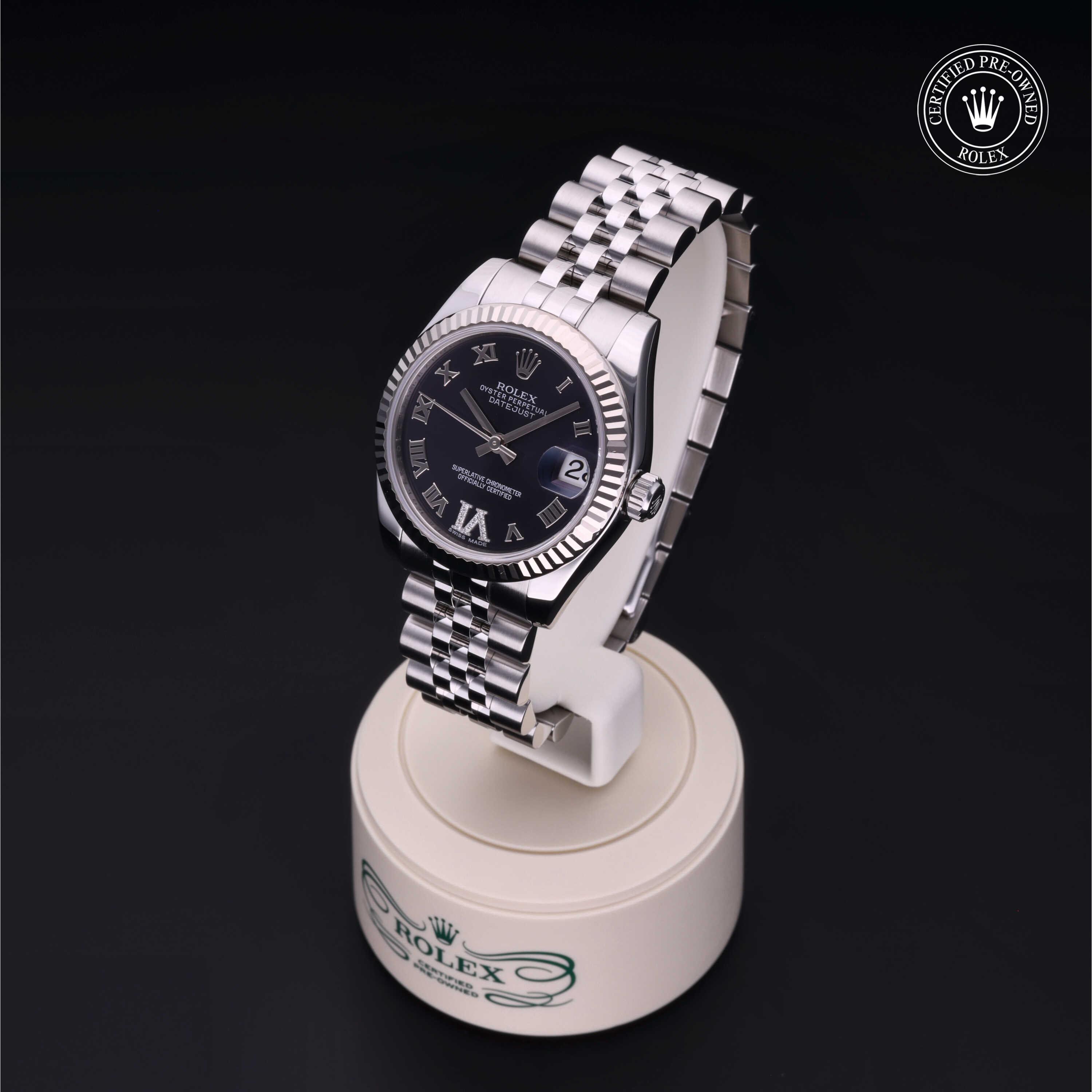 Datejust 31 Rolex Certified Pre-Owned 2014, 31 mm, Rolesor 18 Carat White
Reference: 178274
