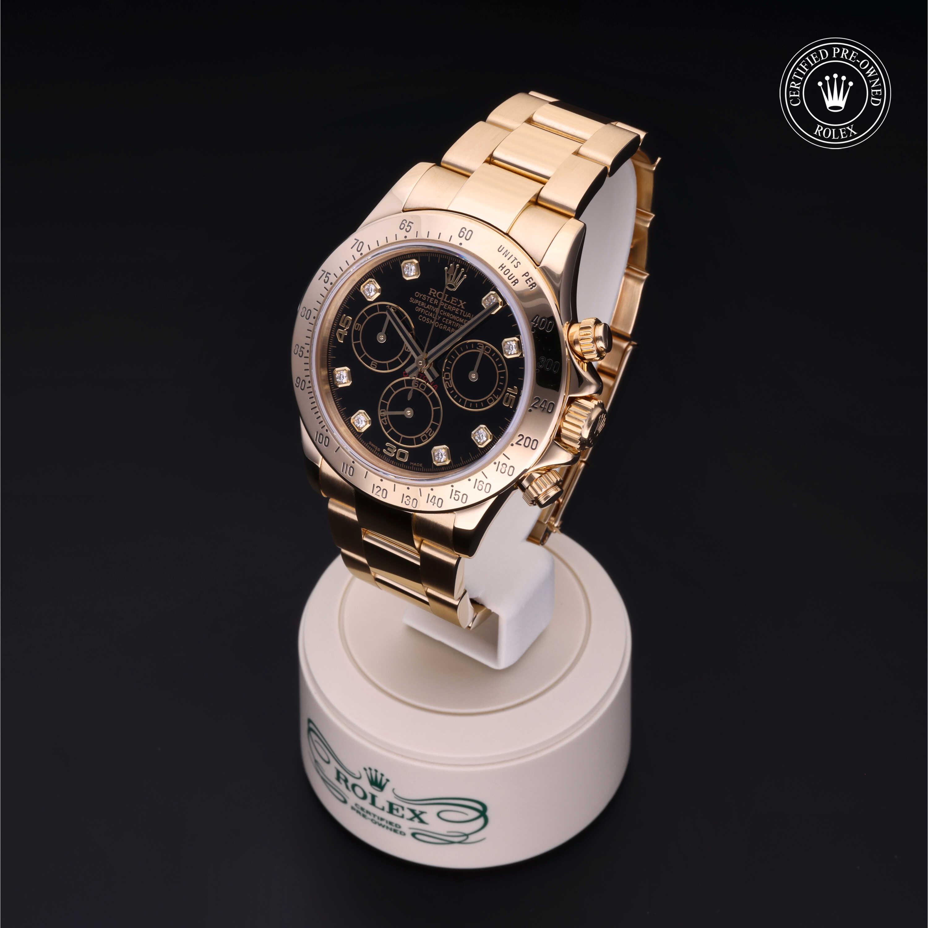 Cosmograph Daytona 勞力士中古錶認證 2005, 40毫米, 18K黃金
型號: 116528