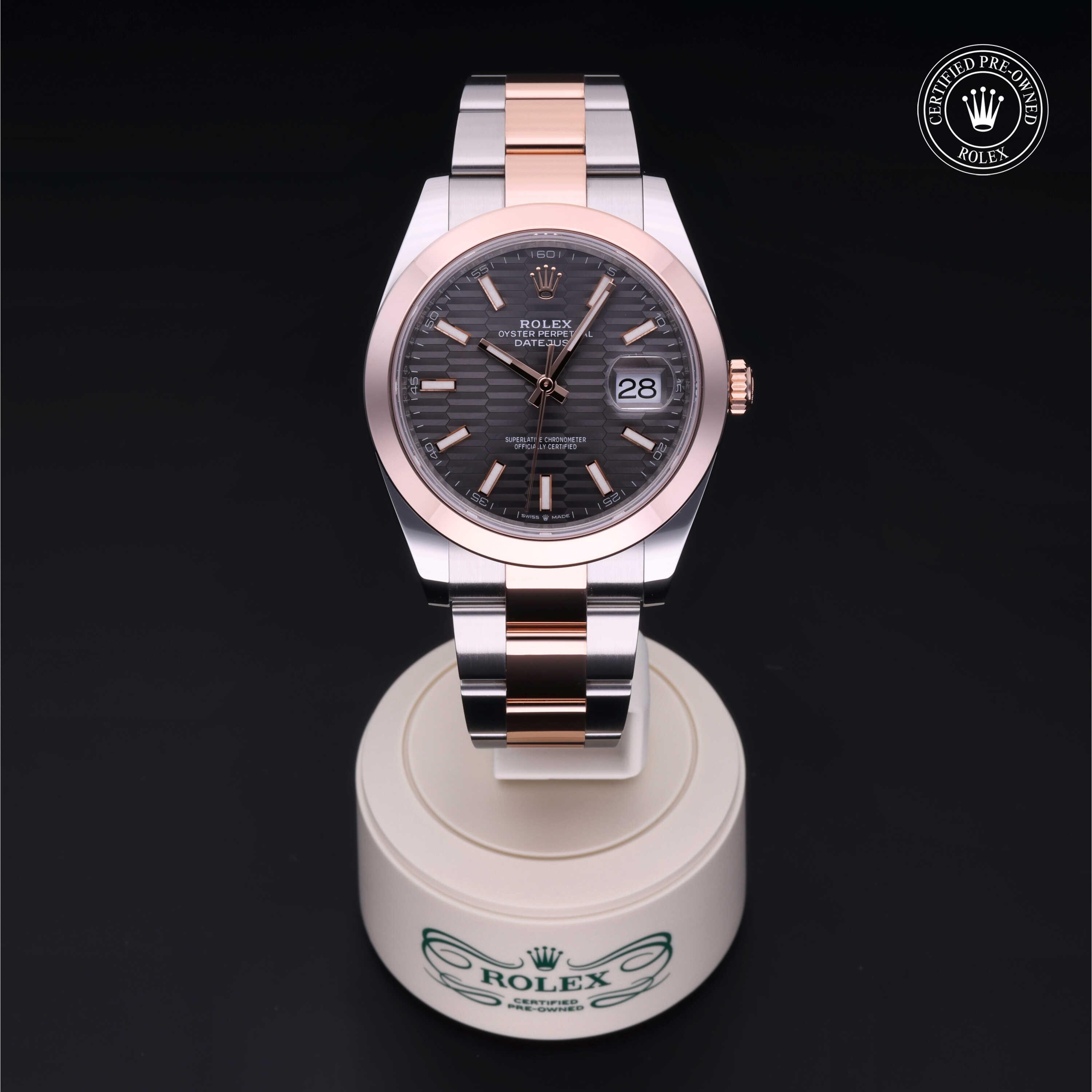 Datejust 41 勞力士中古錶認證 2023, 41毫米, 18K紅金鋼
型號: 126301