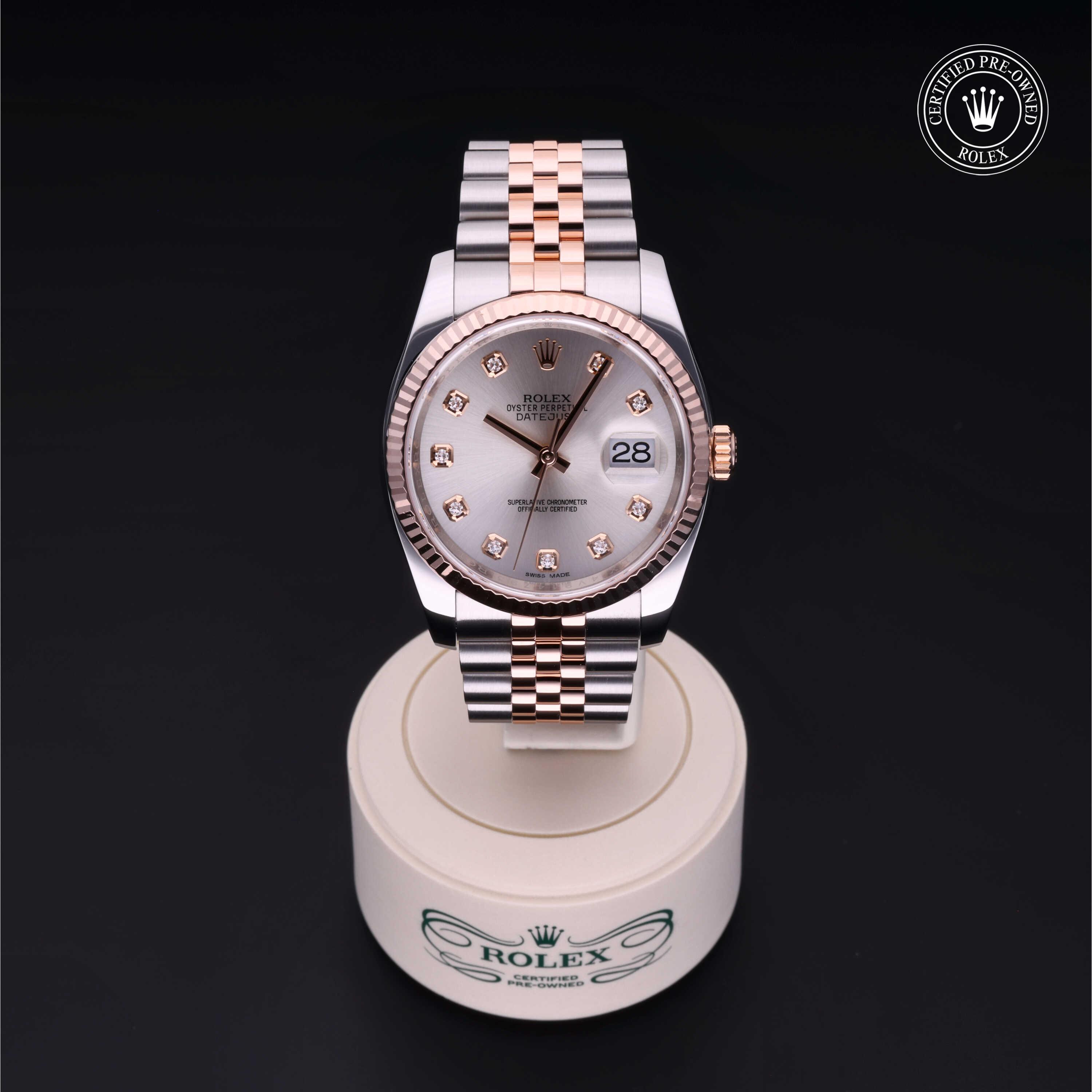 Datejust 36 勞力士中古錶認證 2017, 36毫米, 18K紅金鋼
型號: 116231