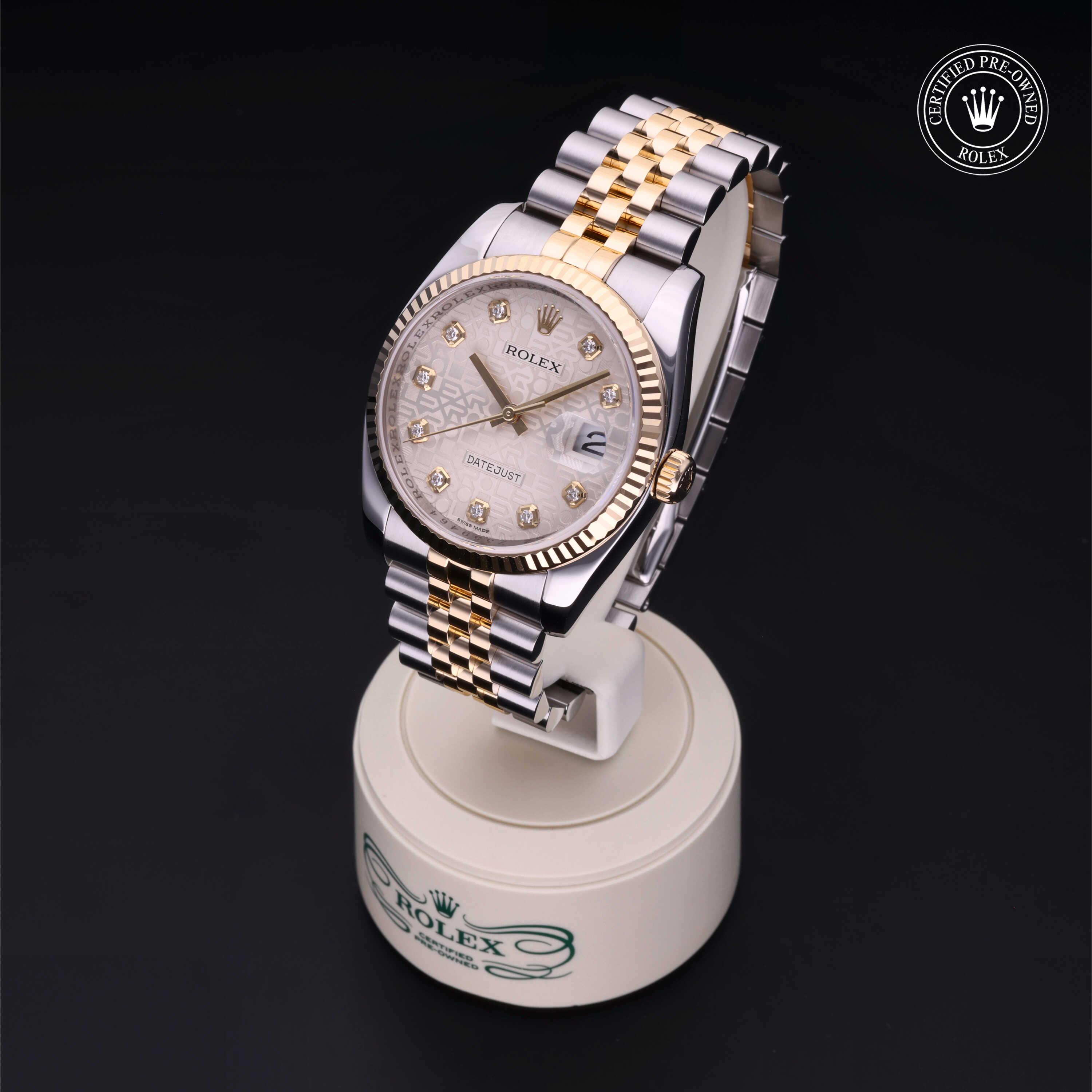 Datejust 36 勞力士中古錶認證 2011, 36毫米, 18K黃金鋼
型號: 116233