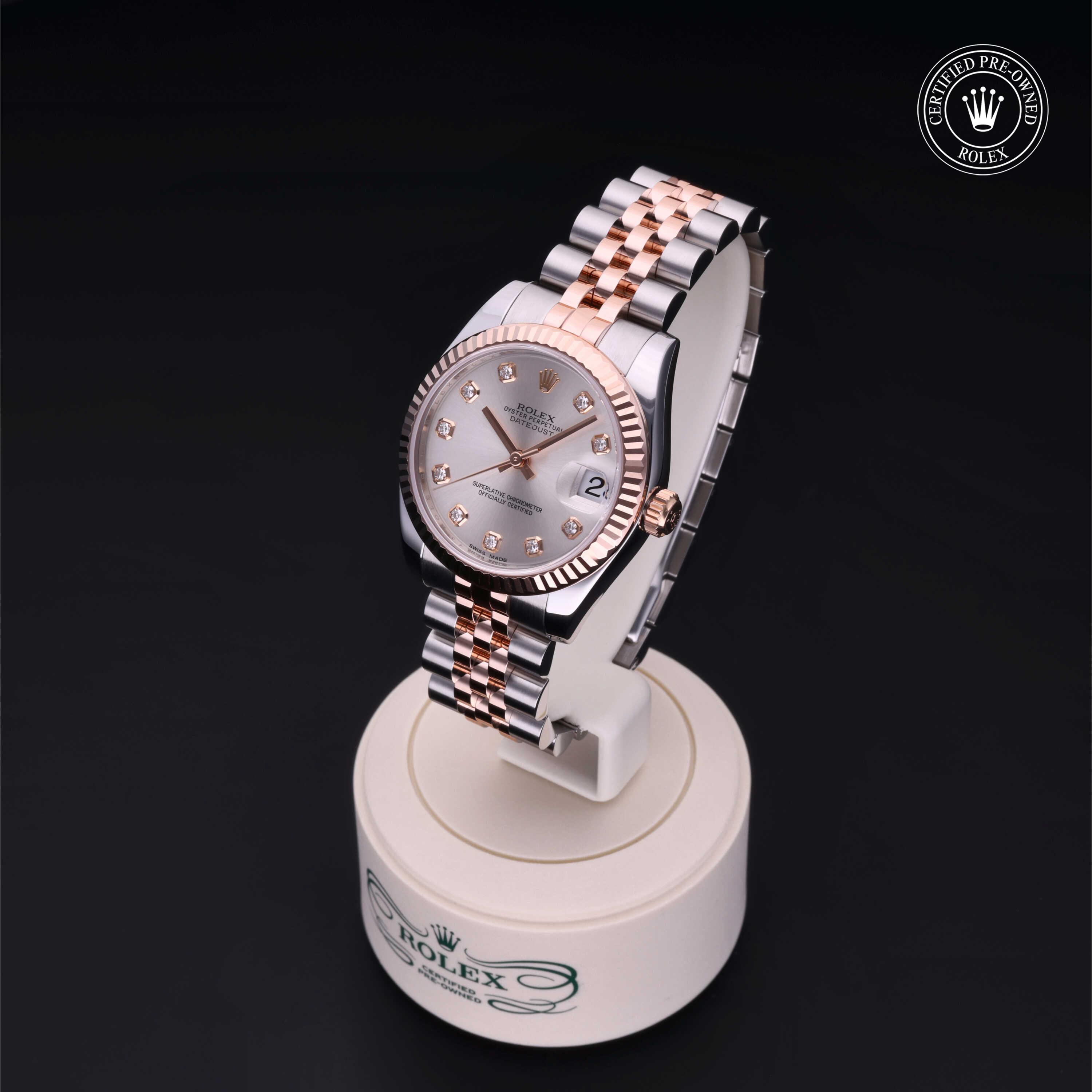 Datejust 31 勞力士中古錶認證 2014, 31毫米, 18K紅金鋼
型號: 178271