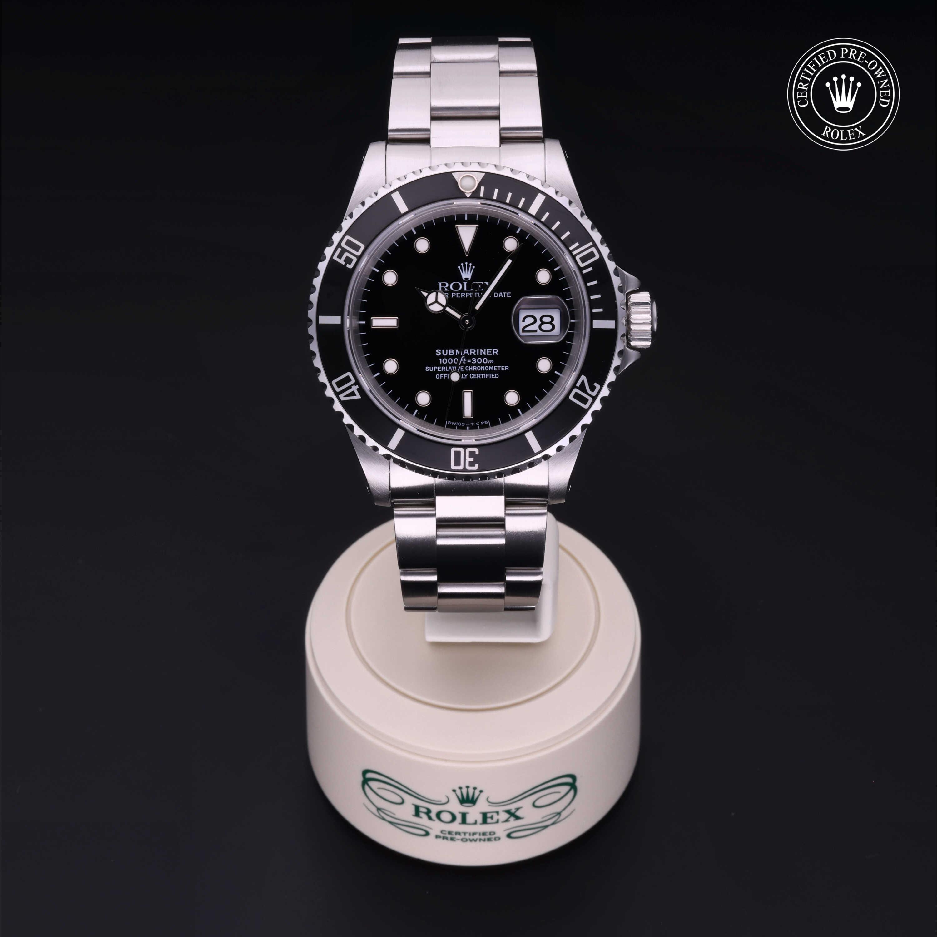 Oyster Perpetual Submariner Date 勞力士中古錶認證 1997, 40毫米, 鋼
型號: 16610