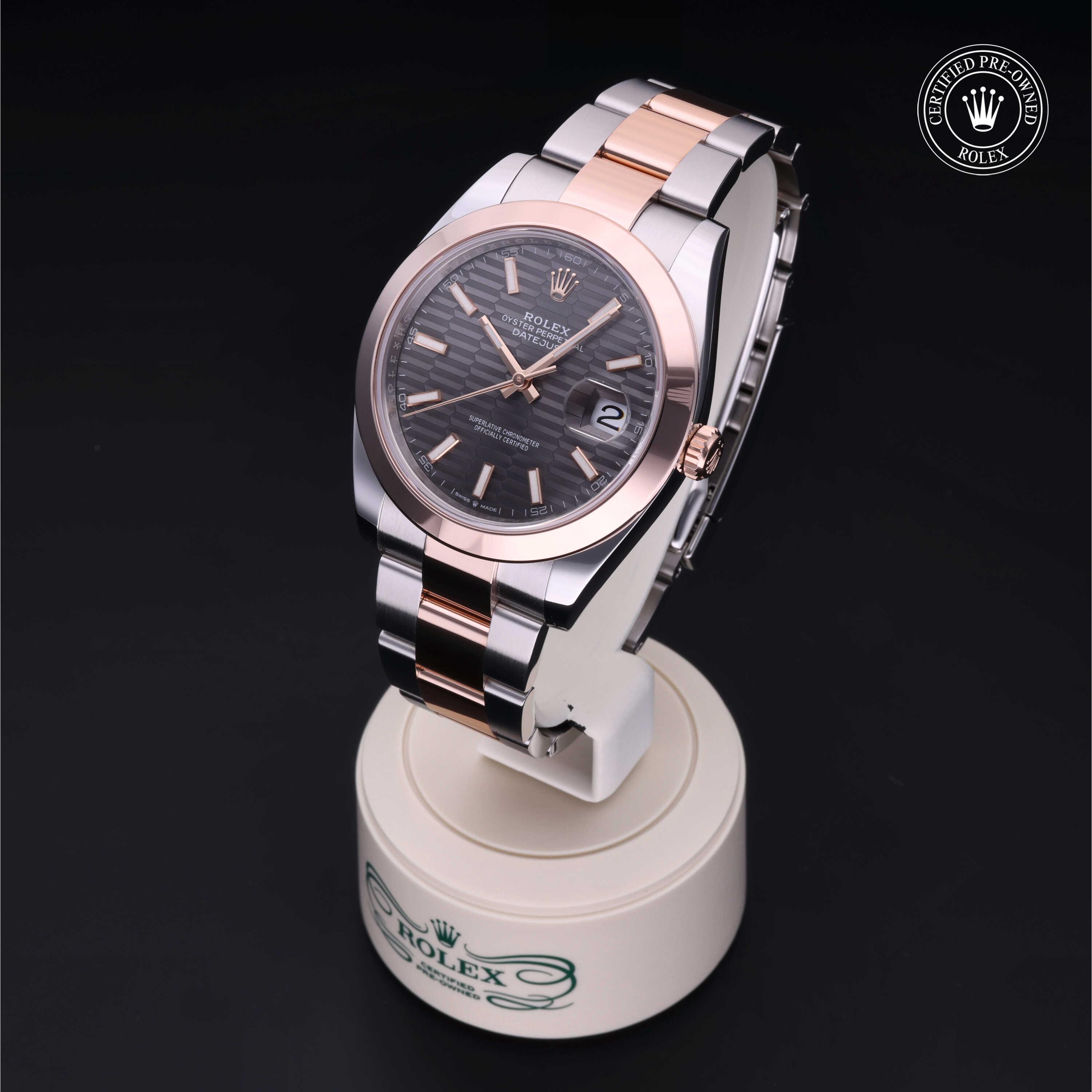 Datejust 41 勞力士中古錶認證 2023, 41毫米, 18K紅金鋼
型號: 126301