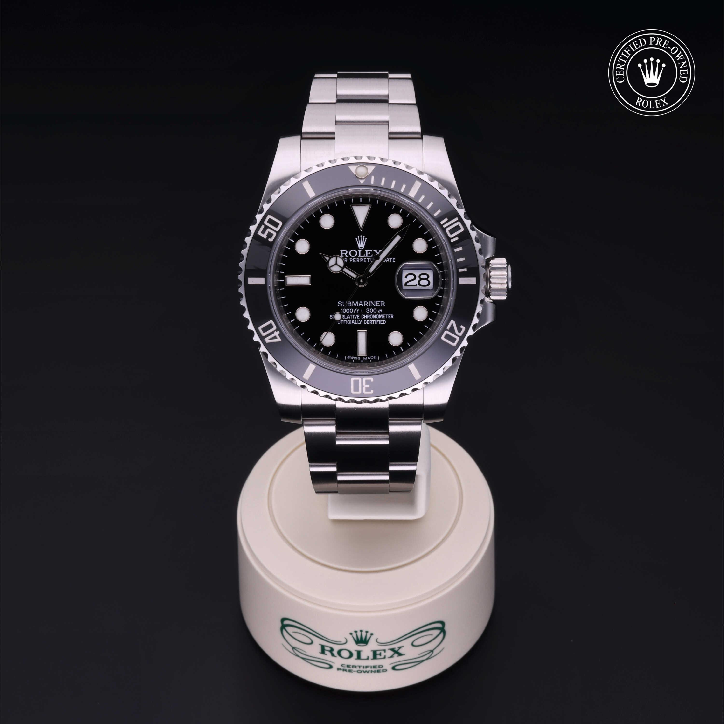 Submariner Date 勞力士中古錶認證 2011, 40毫米, 鋼
型號: 116610LN