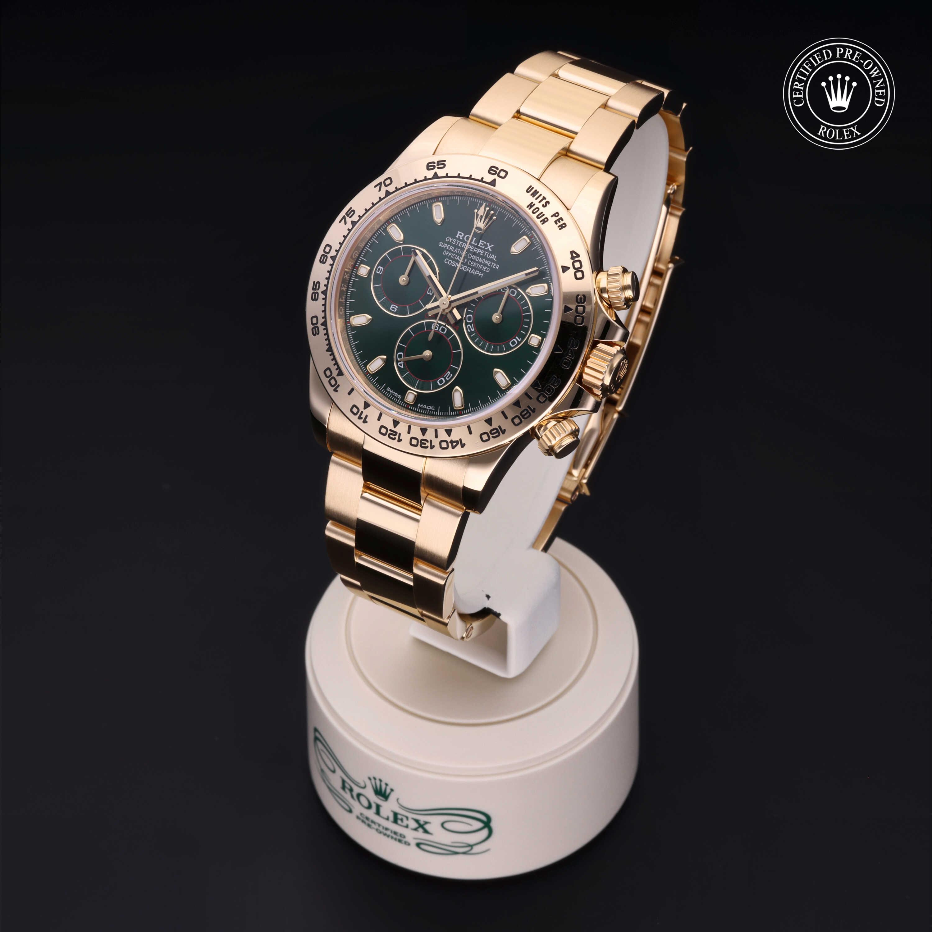Cosmograph Daytona 勞力士中古錶認證 2018, 40毫米, 18K黃金
型號: 116508