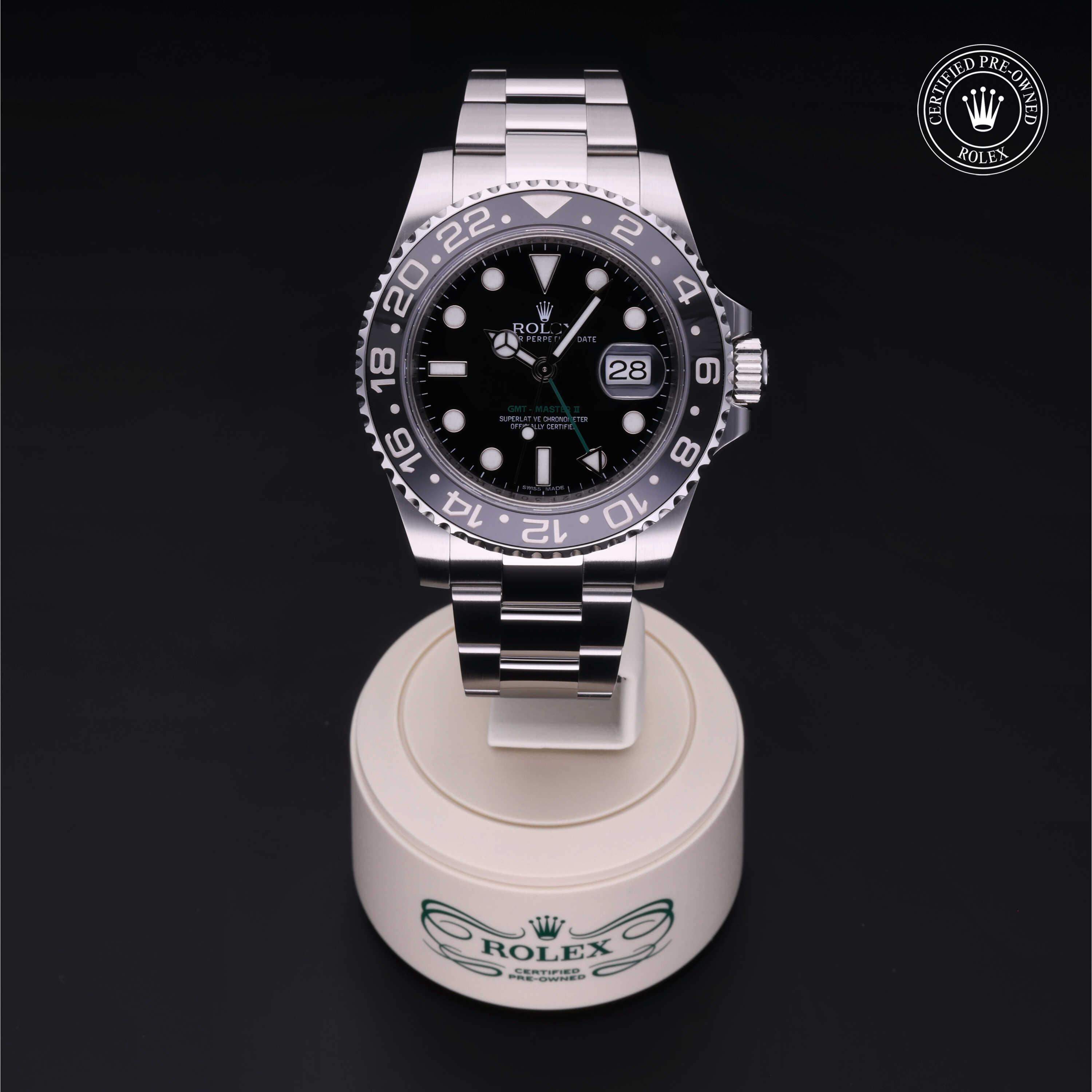 GMT-Master II Rolex Certified Pre-Owned 2013, 40 mm, Steel
Reference: 116710LN