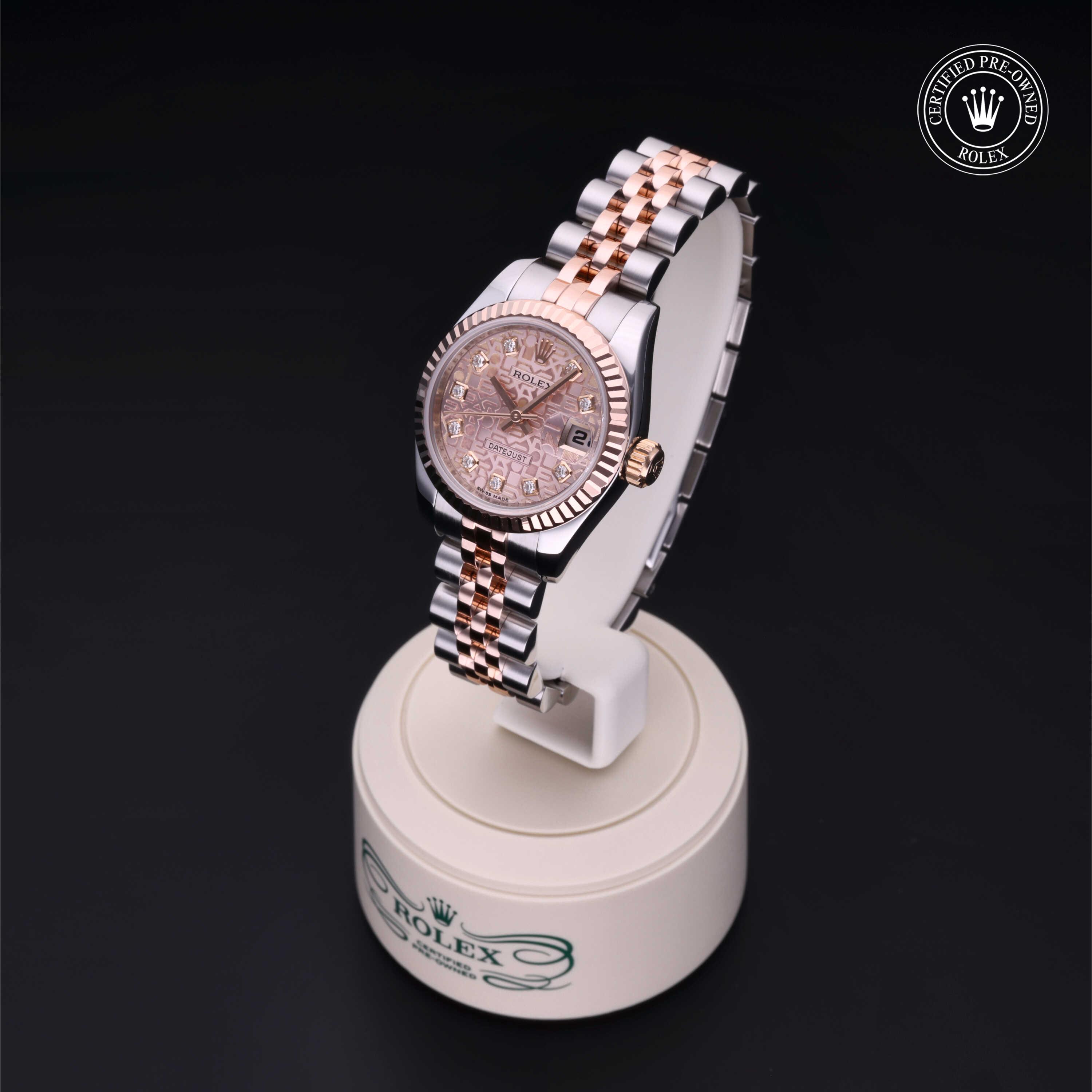 Lady-Datejust 26 Rolex Certified Pre-Owned 2007, 26 mm, Rolesor 18 Carat Red
Reference: 179171
