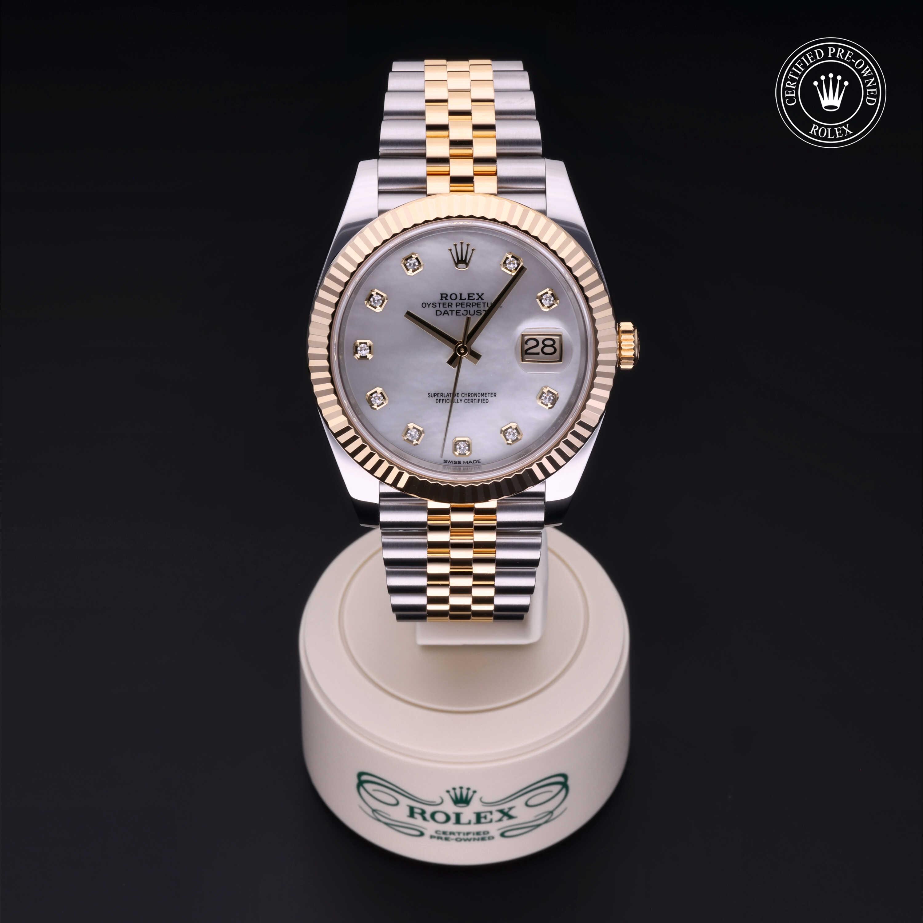Datejust 41 勞力士中古錶認證 2019, 41毫米, 18K黃金鋼
型號: 126333