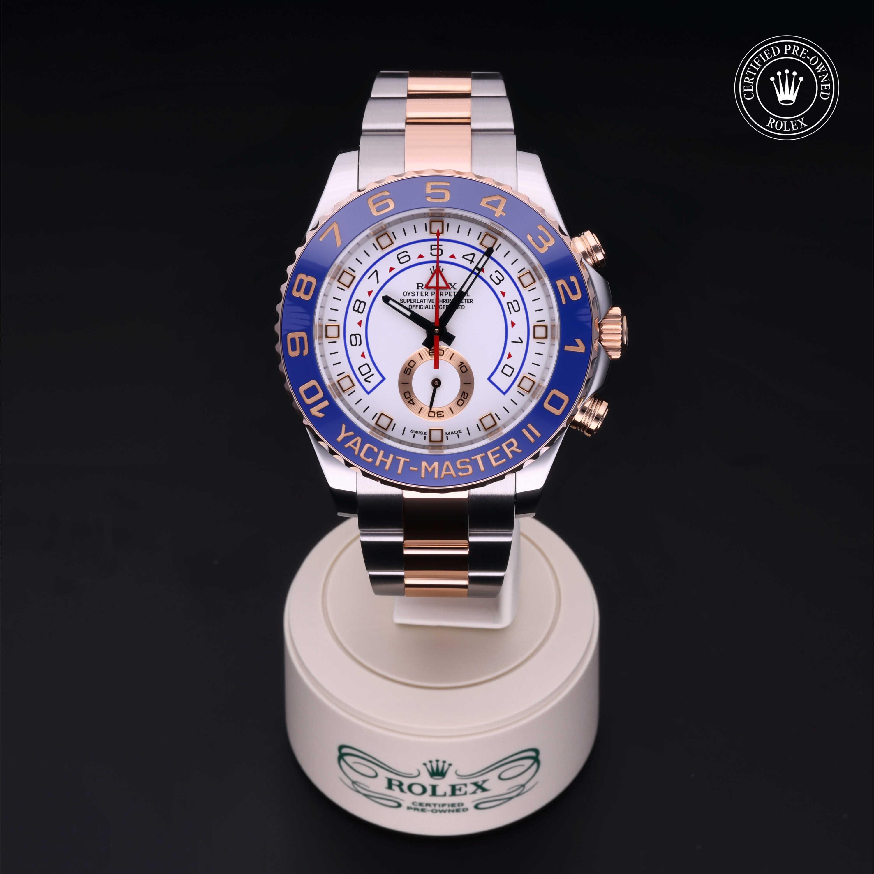 Yacht-Master II 勞力士中古錶認證 2013, 44毫米, 18K紅金鋼
型號: 116681