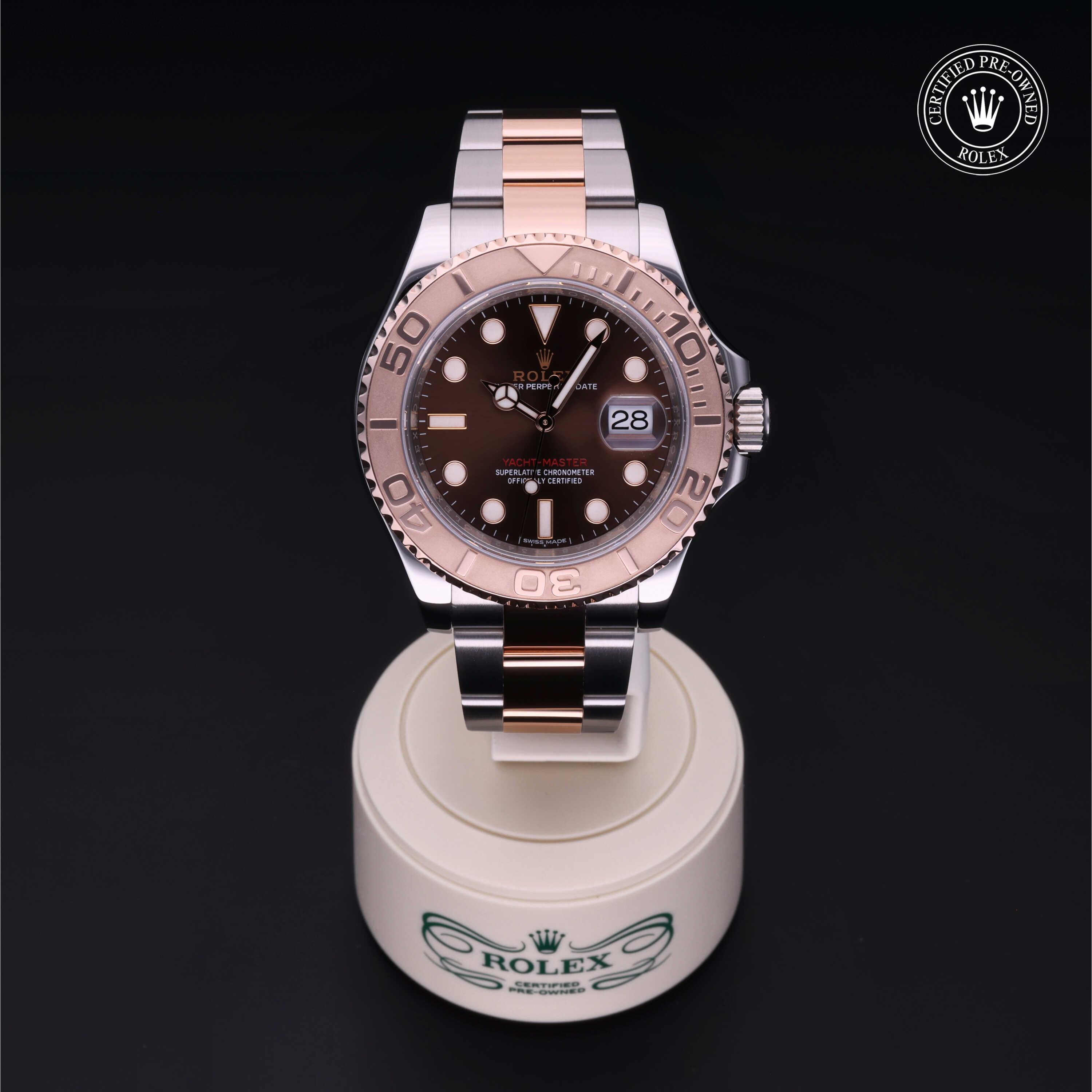 Yacht-Master 40 勞力士中古錶認證 2018, 40毫米, 18K紅金鋼
型號: 116621