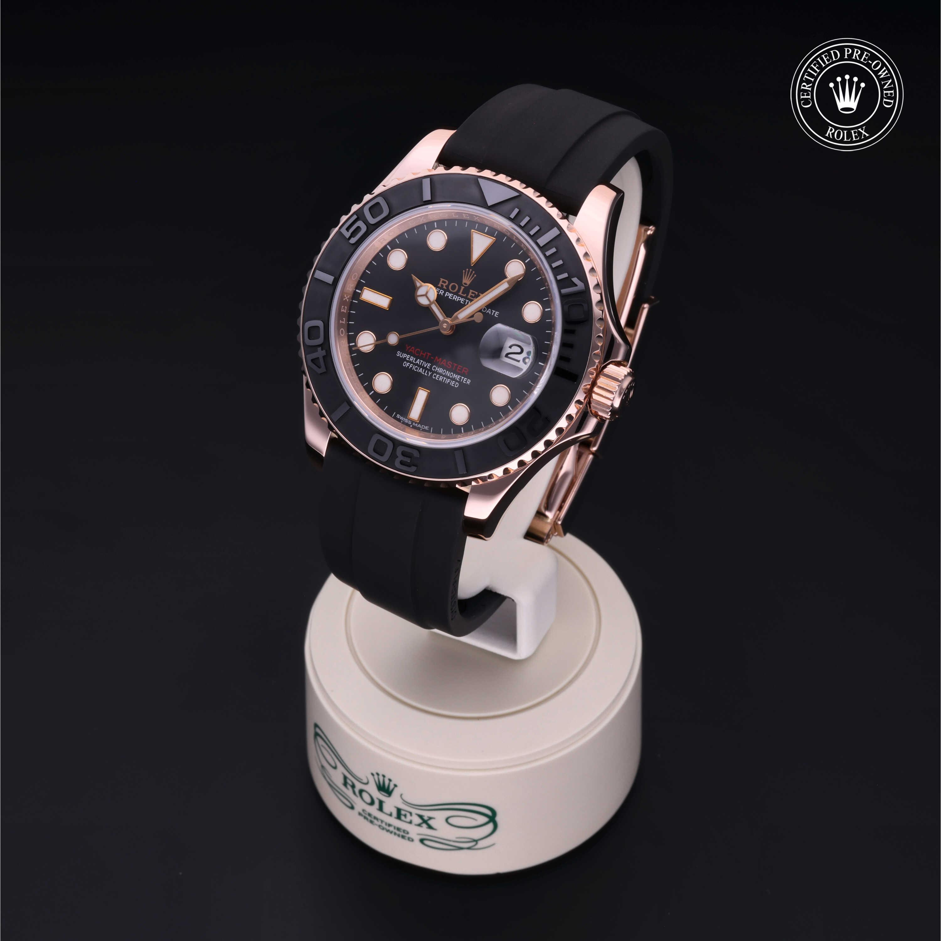 Yacht-Master 40 勞力士中古錶認證 2016, 40毫米, 18K紅金
型號: 116655