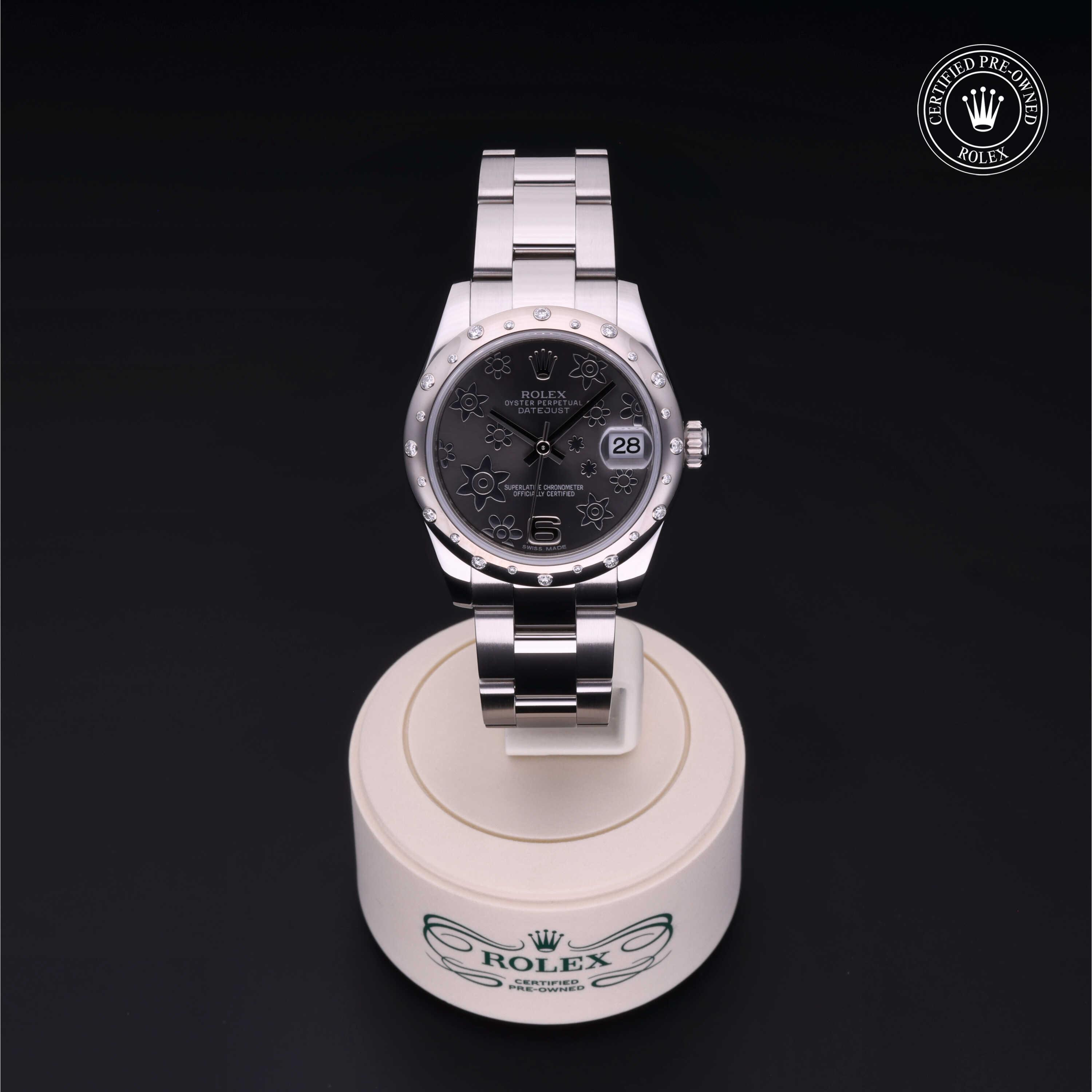 Datejust 31 勞力士中古錶認證 2010, 31毫米, 18K白色黃金鋼
型號: 178344