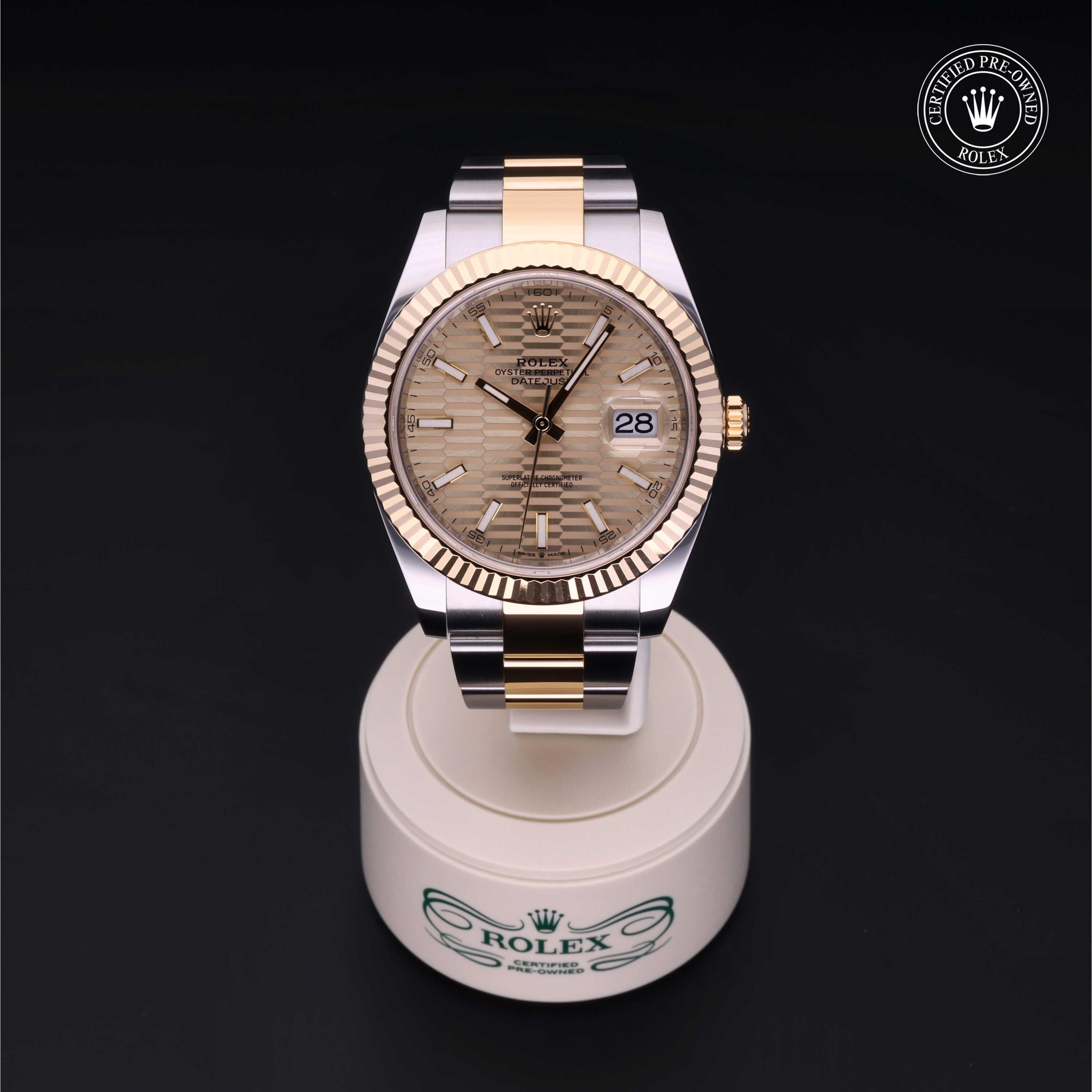 Datejust 41 勞力士中古錶認證 2023, 41毫米, 18K黃金鋼
型號: 126333