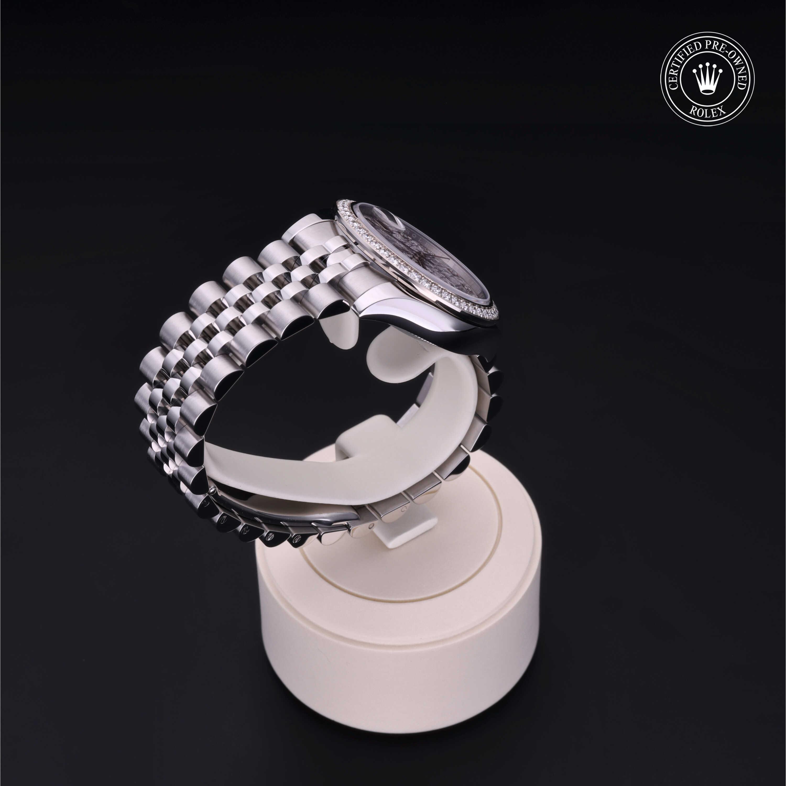 Datejust 31 勞力士中古錶認證 2018, 31毫米, 18K白色黃金鋼
型號: 178384