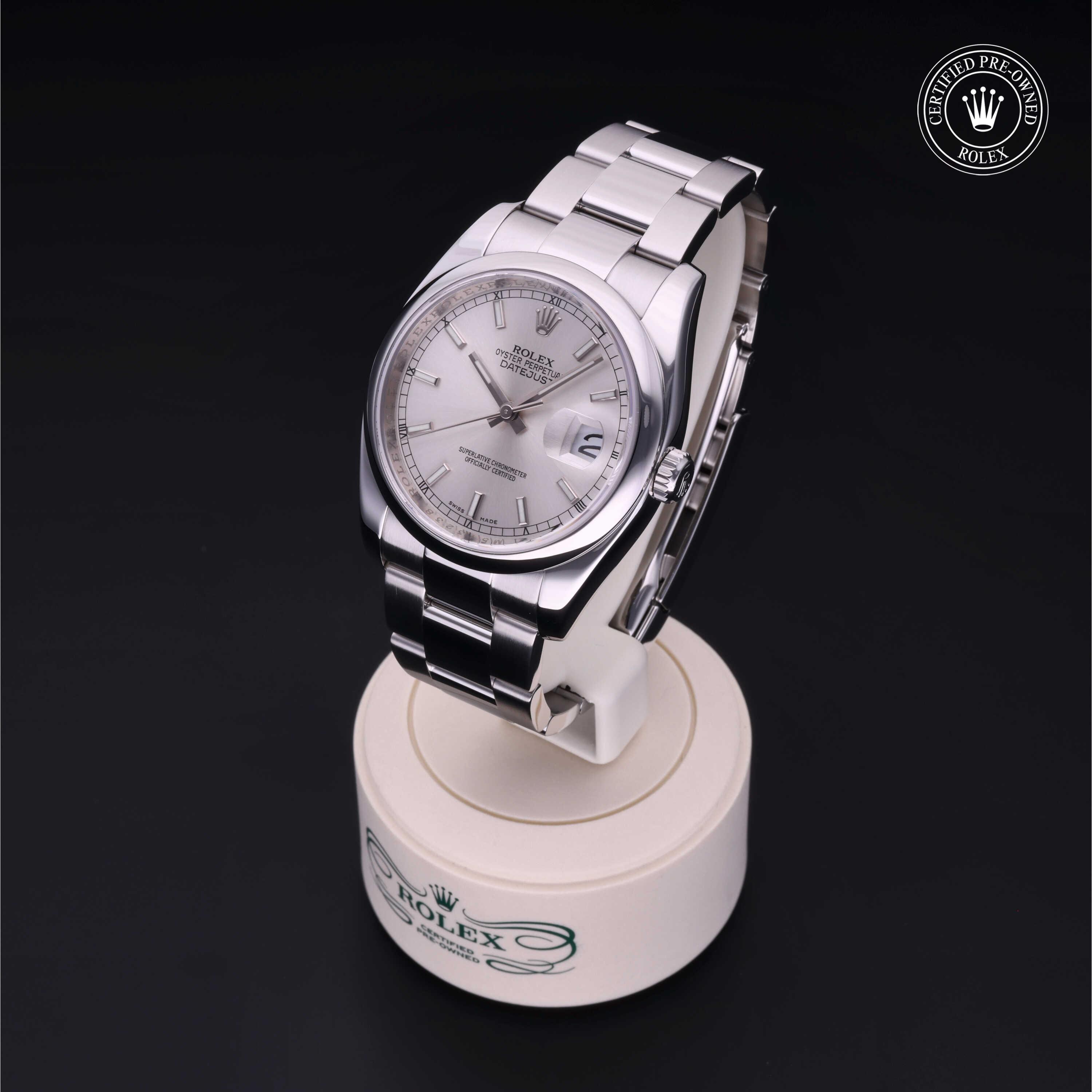 Datejust 36 勞力士中古錶認證 2008, 36毫米, 鋼
型號: 116200