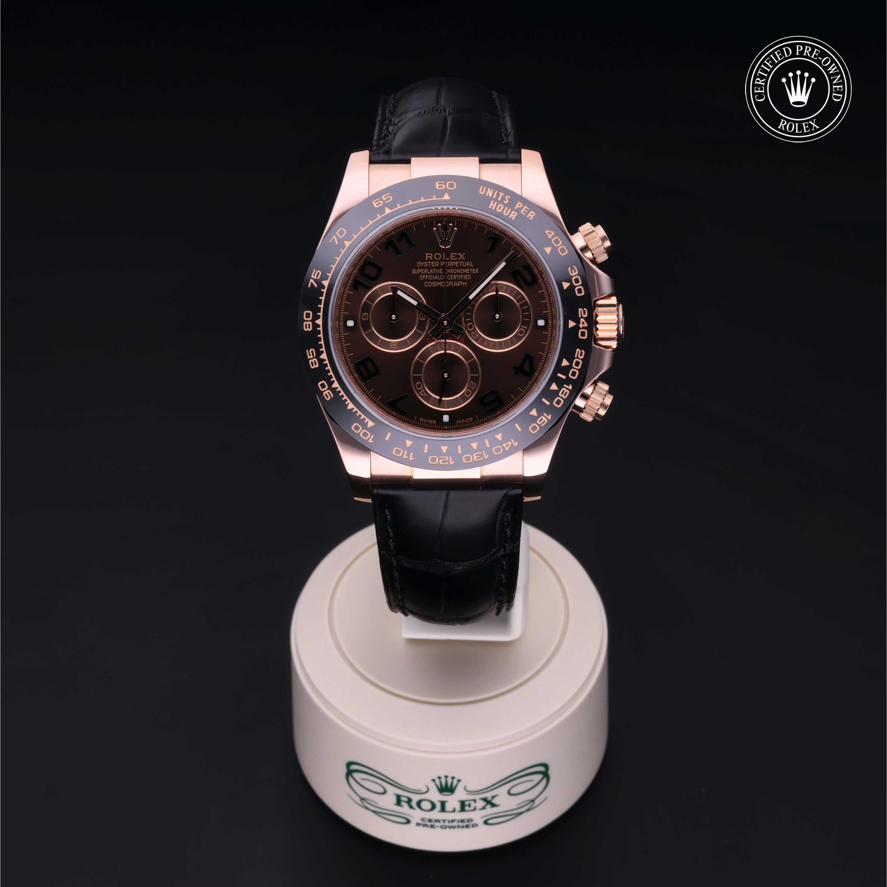 Cosmograph Daytona Rolex Certified Pre-Owned 2017, 40 mm, Gold 18 Carat Red
Reference: 116515LN