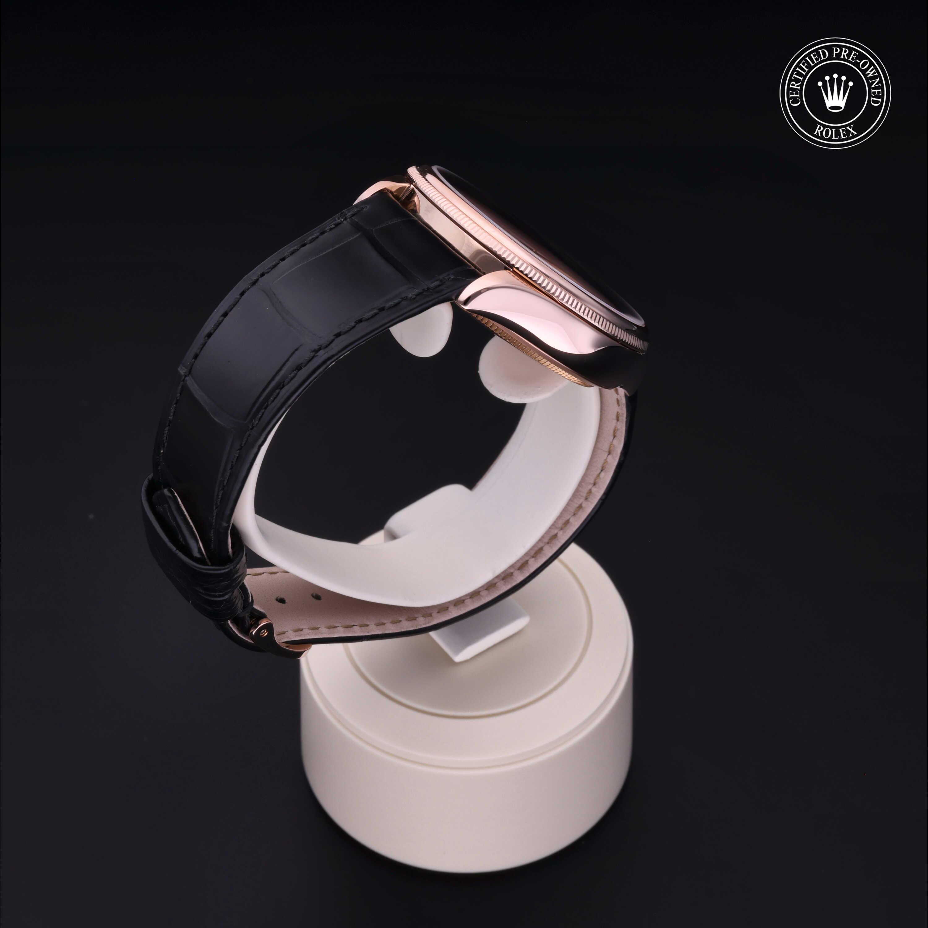 Cellini Dual Time 勞力士中古錶認證 2014, 39毫米, 18K紅金
型號: 50525