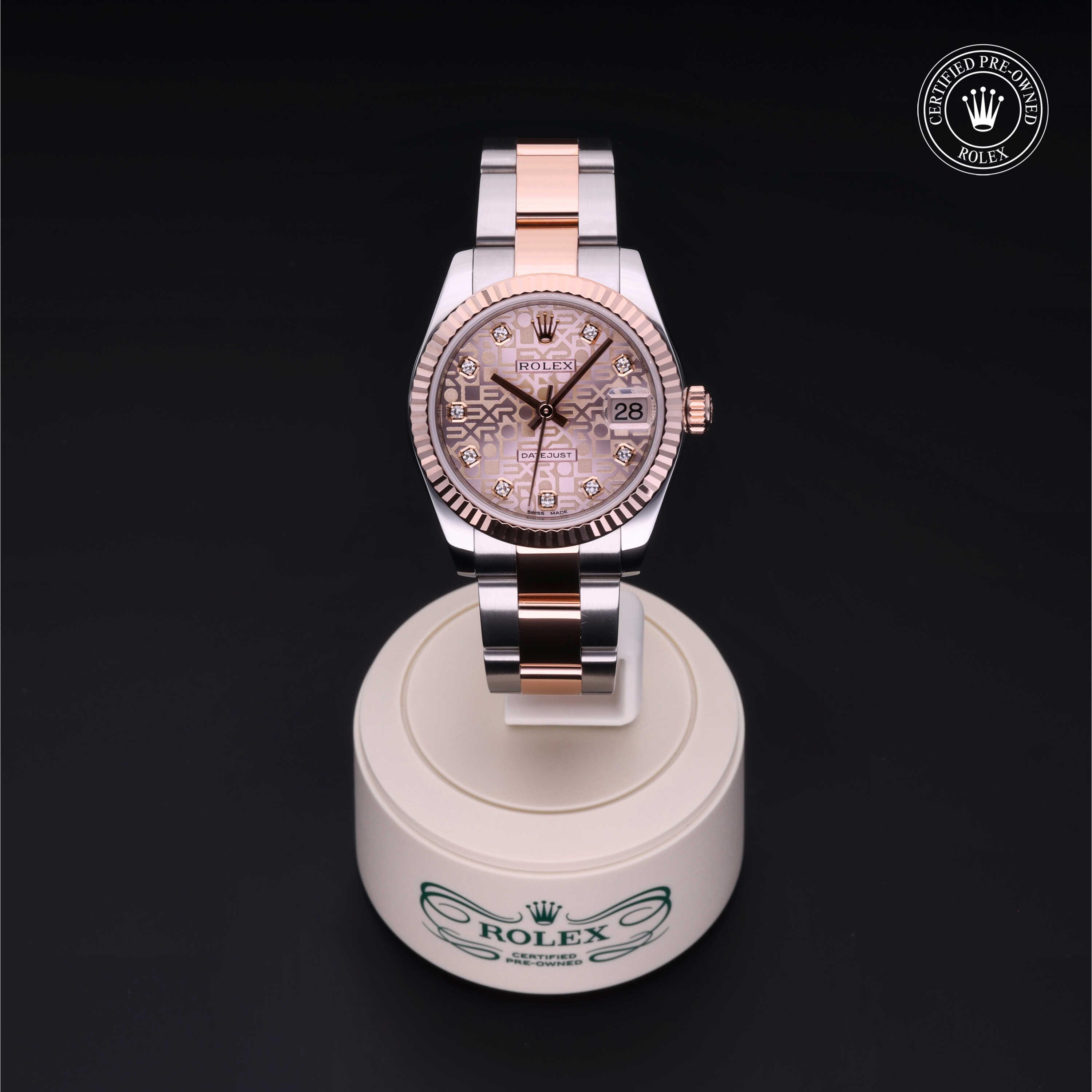 Datejust 31 勞力士中古錶認證 2017, 31毫米, 18K紅金鋼
型號: 178271