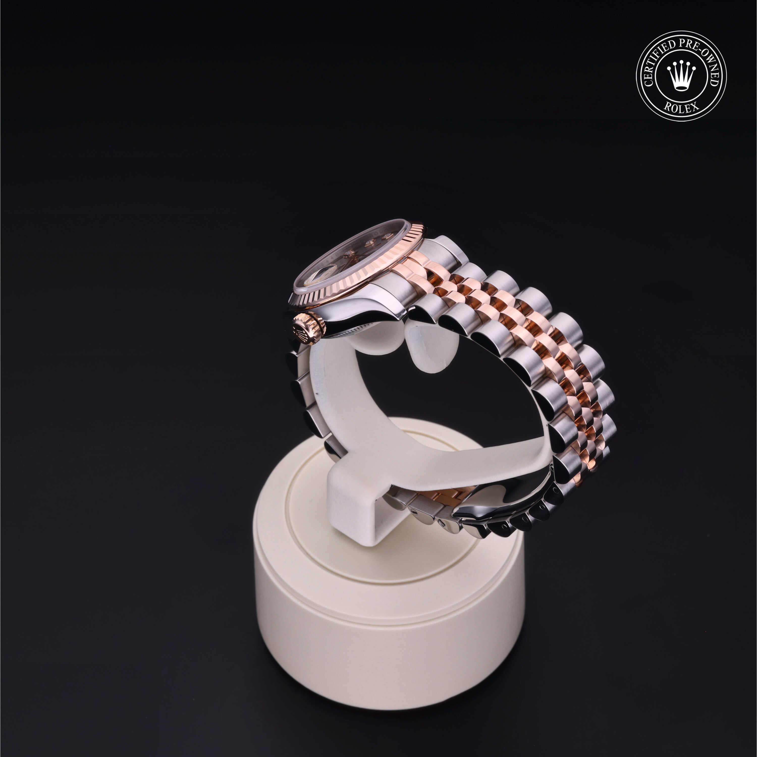 Lady-Datejust 26 勞力士中古錶認證 2011, 26毫米, 18K紅金鋼
型號: 179171