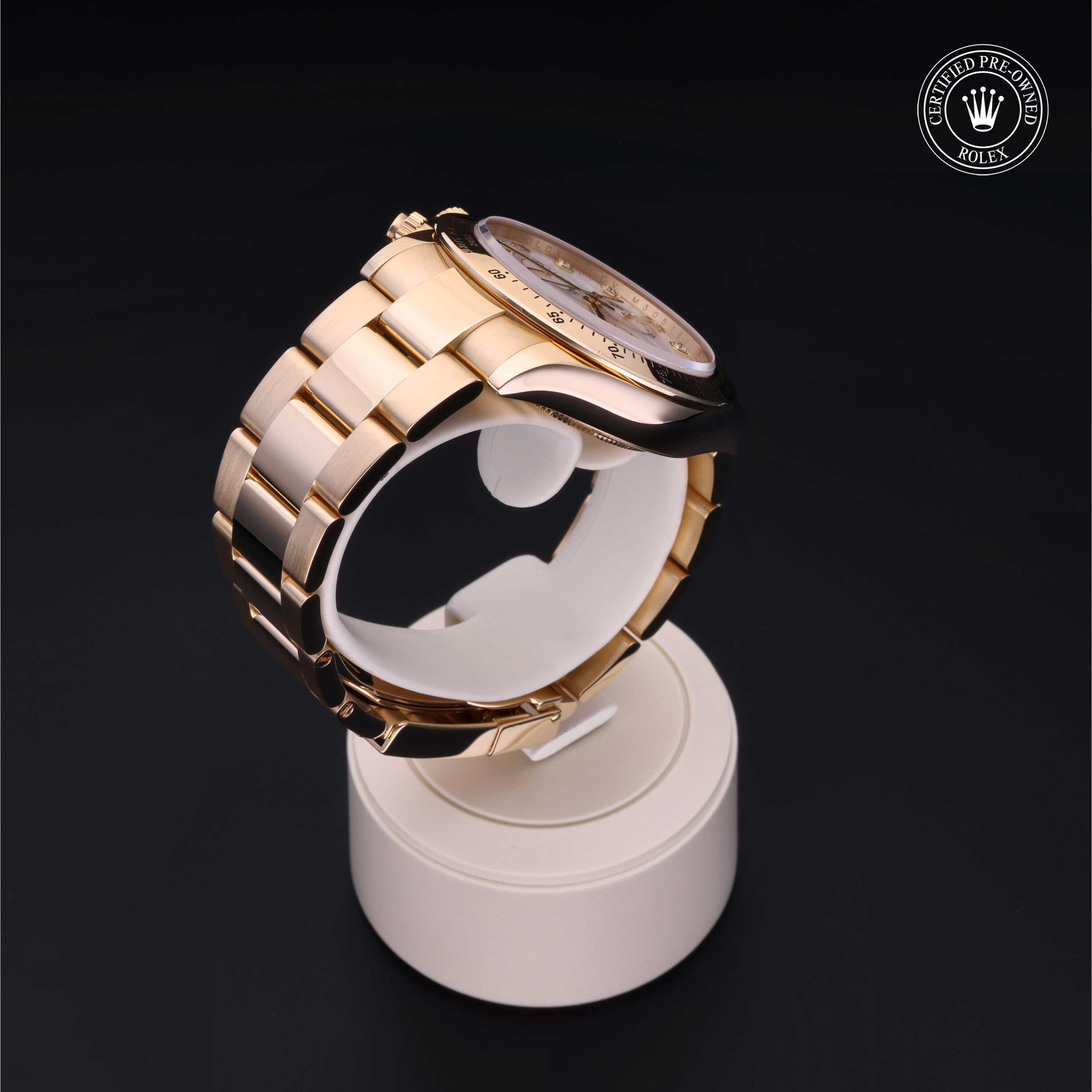 Cosmograph Daytona 勞力士中古錶認證 2008, 40毫米, 18K黃金
型號: 116528