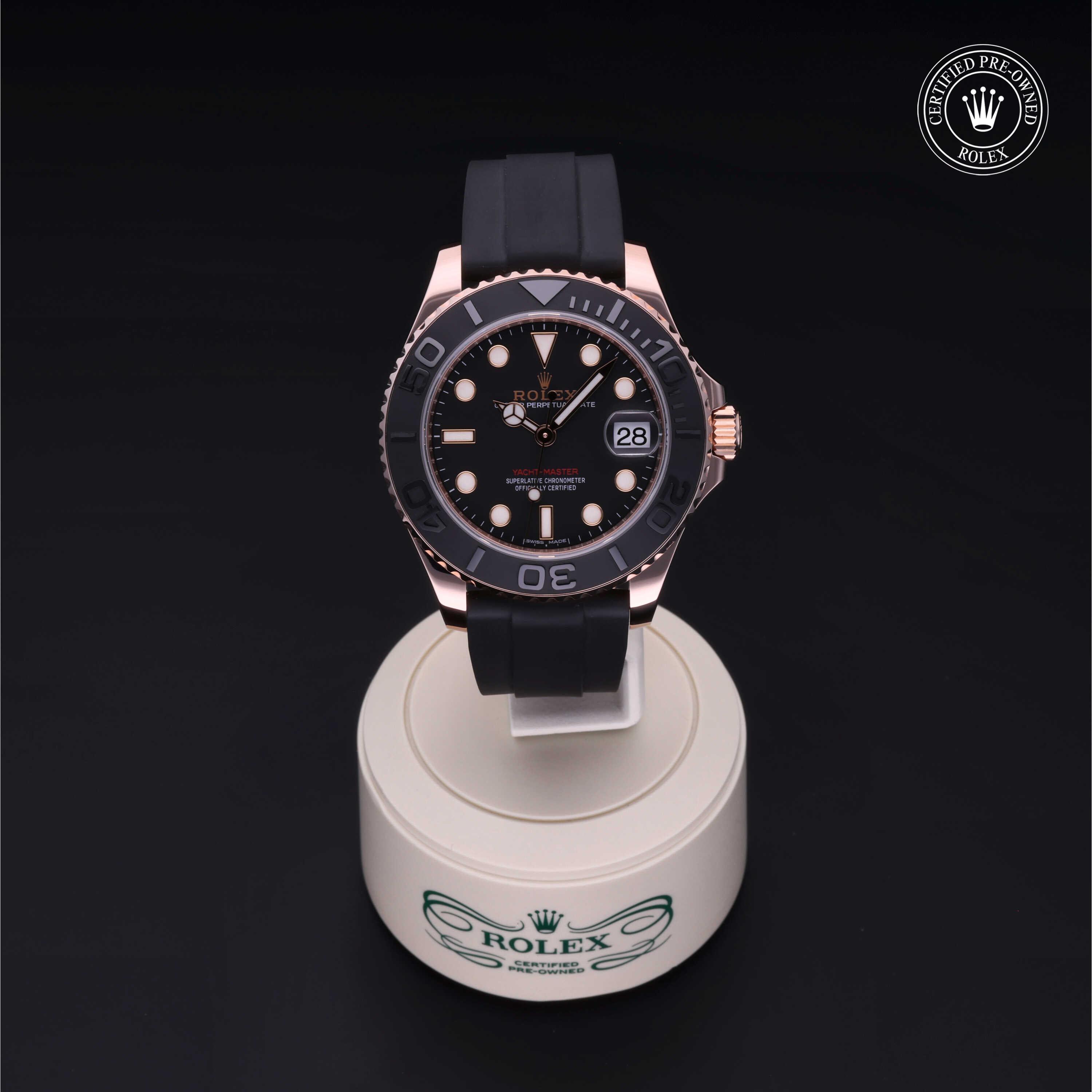 Yacht-Master 37 勞力士中古錶認證 2019, 37毫米, 18K紅金
型號: 268655