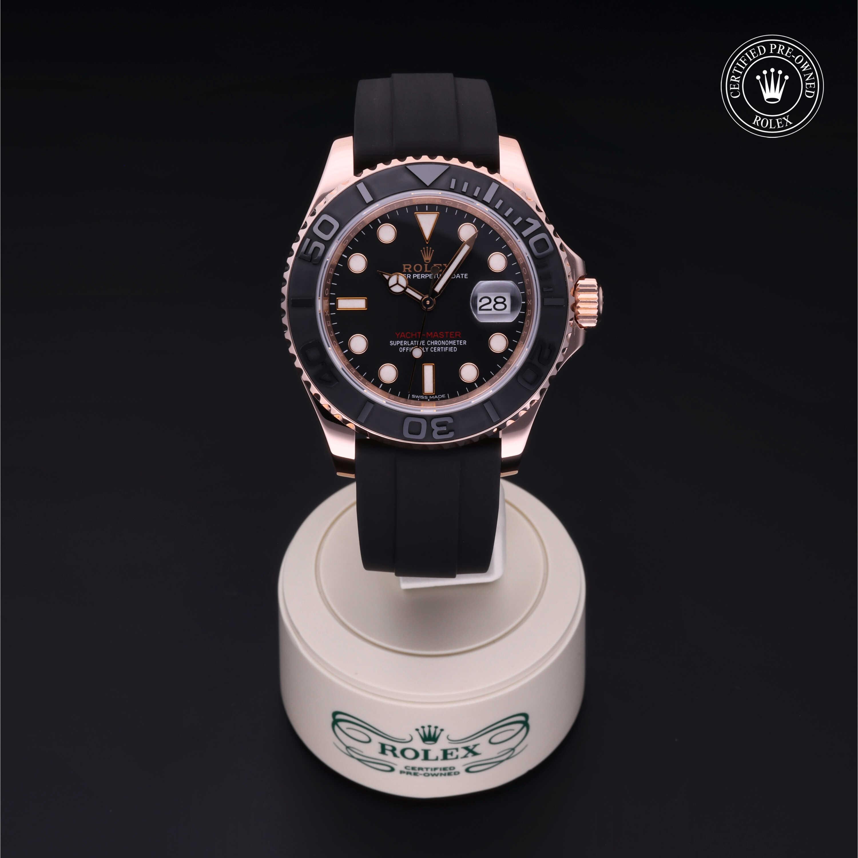 Yacht-Master 40 勞力士中古錶認證 2016, 40毫米, 18K紅金
型號: 116655
