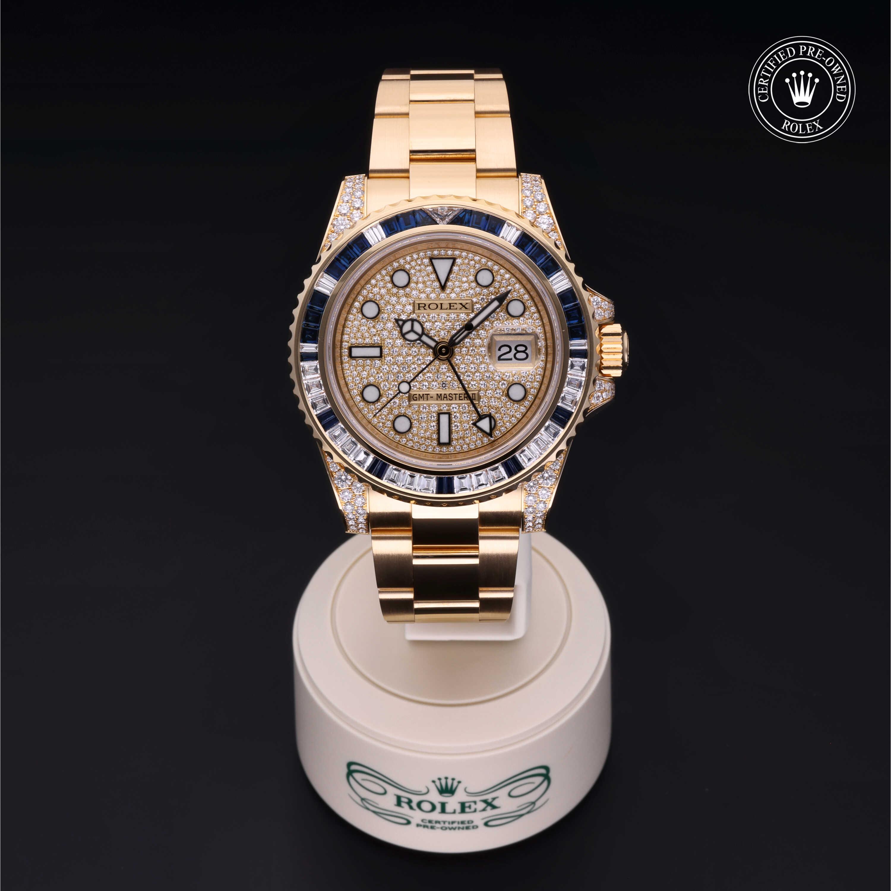 Oyster Perpetual  GMT-Master II 勞力士中古錶認證 2014, 40毫米, 18K黃金
型號: 116758SA