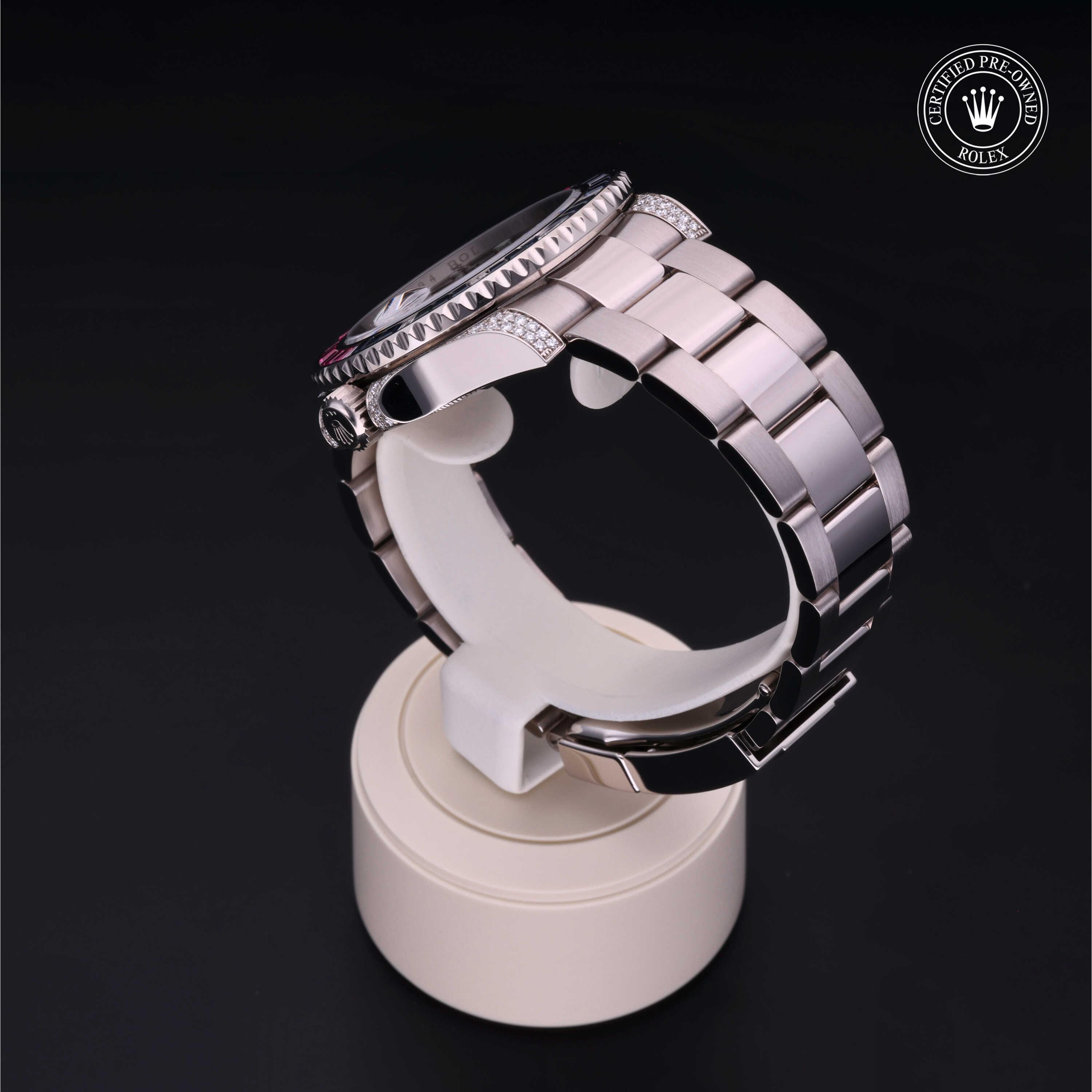 Oyster Perpetual  GMT-Master II Rolex Certified Pre-Owned 2008, 40 mm, Gold 18 Carat White
Reference: 116759SARU