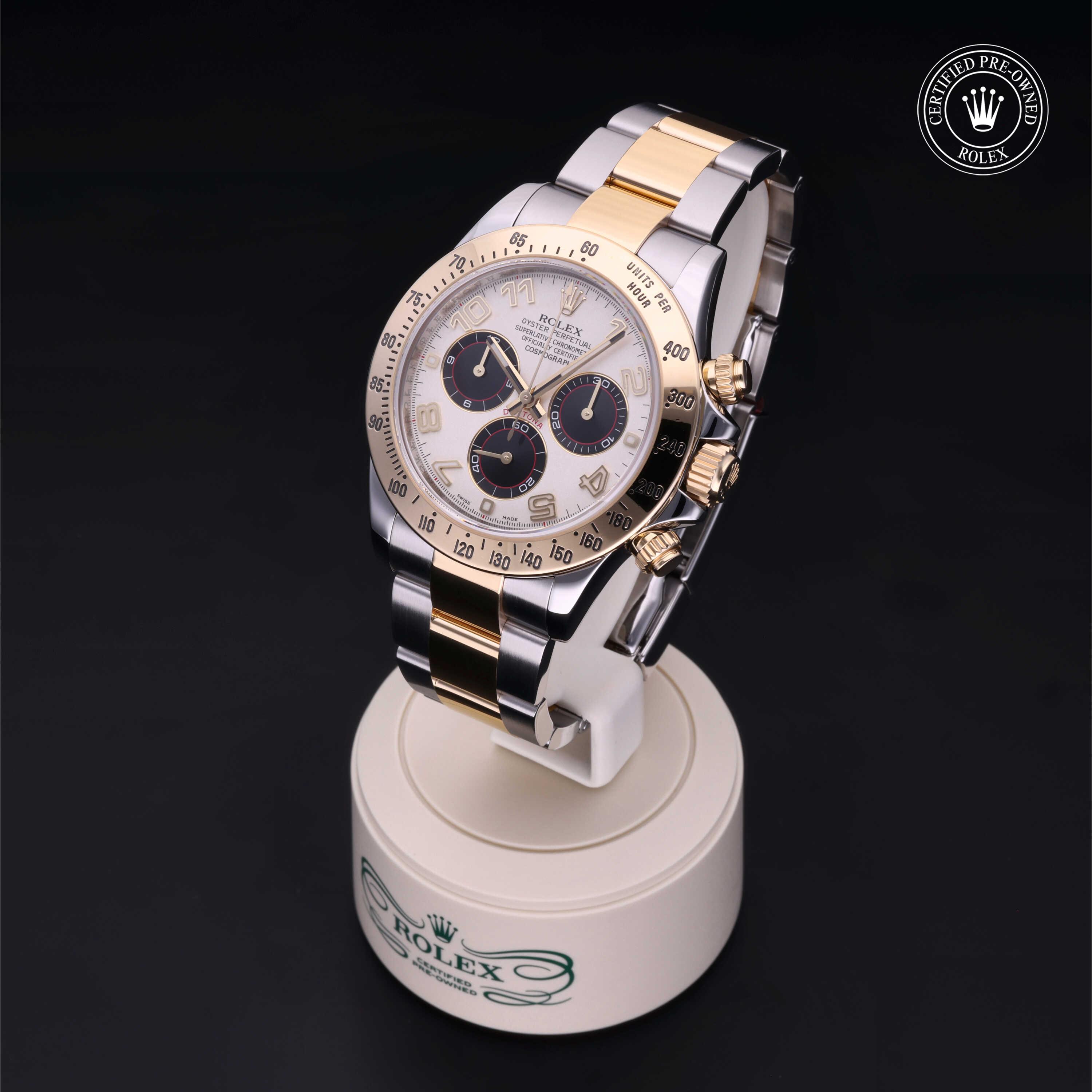 Cosmograph Daytona 勞力士中古錶認證 2014, 40毫米, 18K黃金鋼
型號: 116523