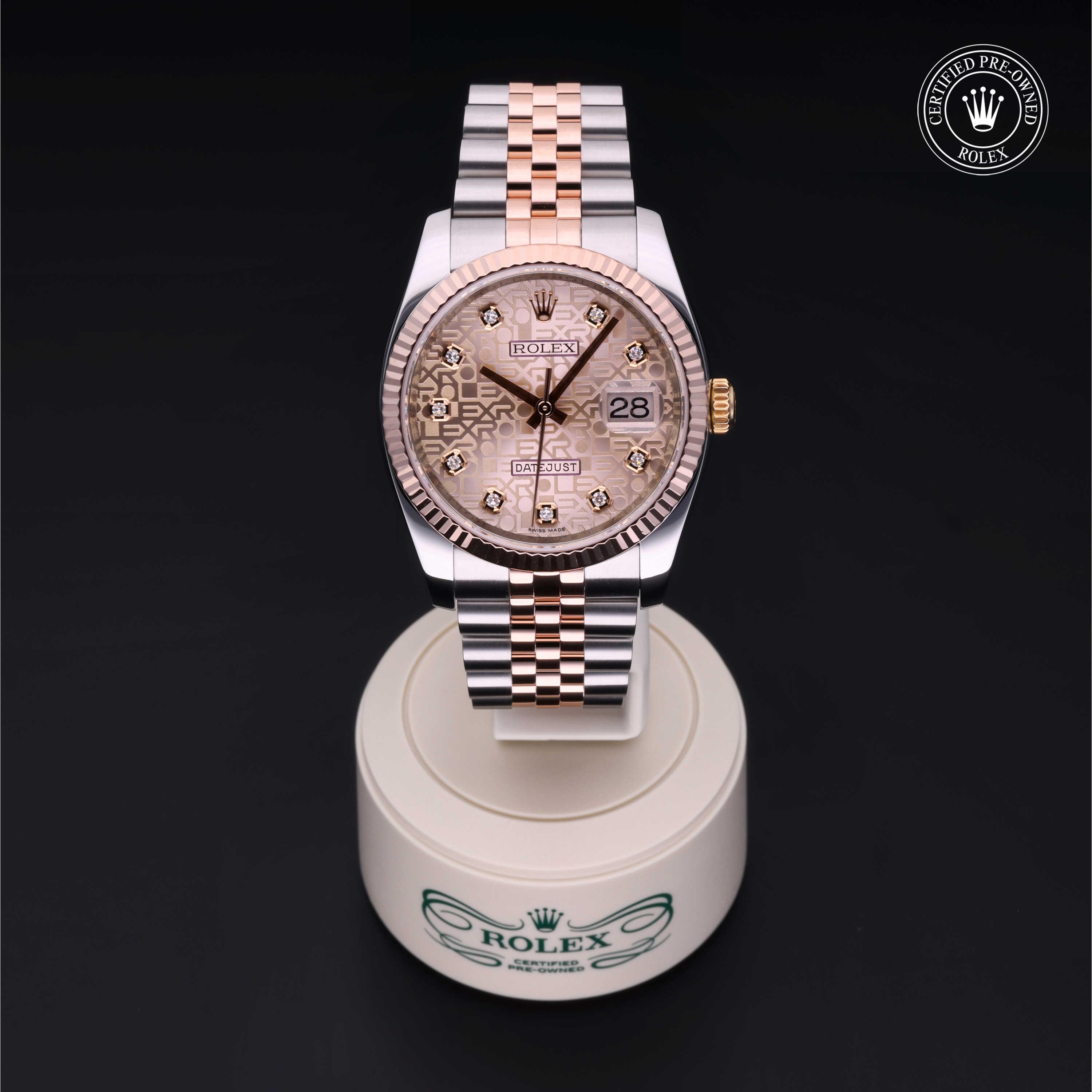 Datejust 36 勞力士中古錶認證 2011, 36毫米, 18K紅金鋼
型號: 116231