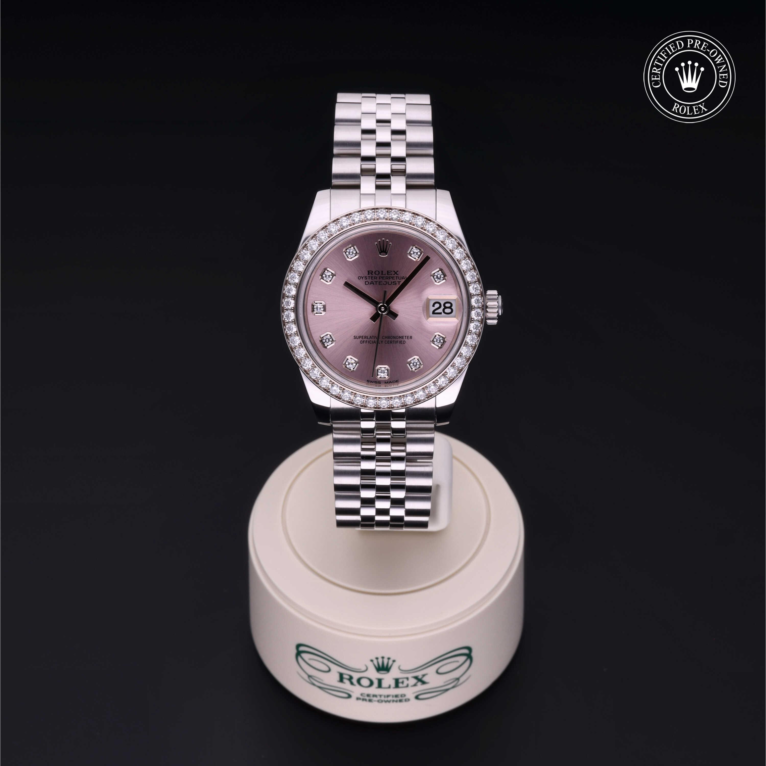 Datejust 31 Rolex Certified Pre-Owned 2017, 31 mm, Rolesor 18 Carat White
Reference: 178384