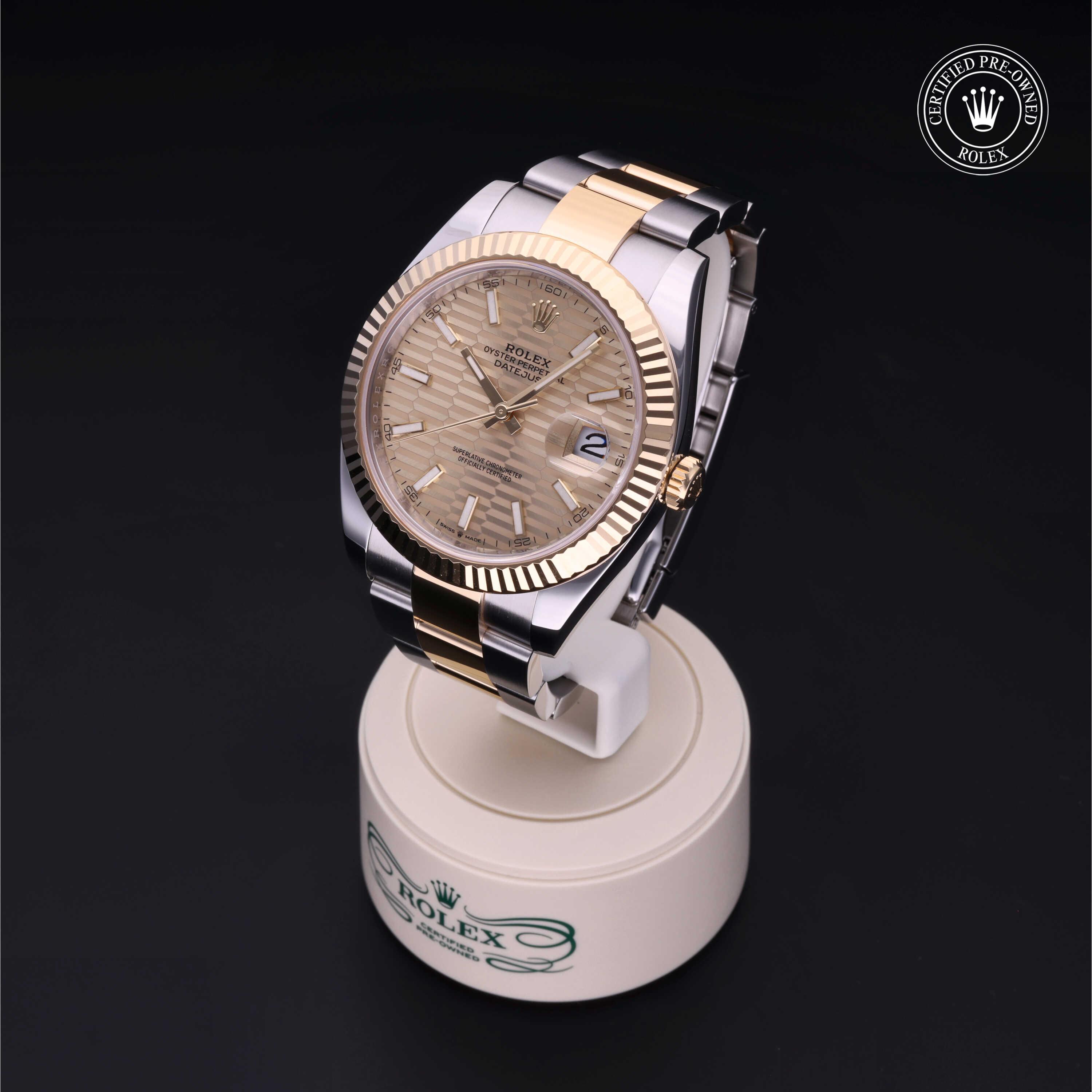 Datejust 41 勞力士中古錶認證 2023, 41毫米, 18K黃金鋼
型號: 126333
