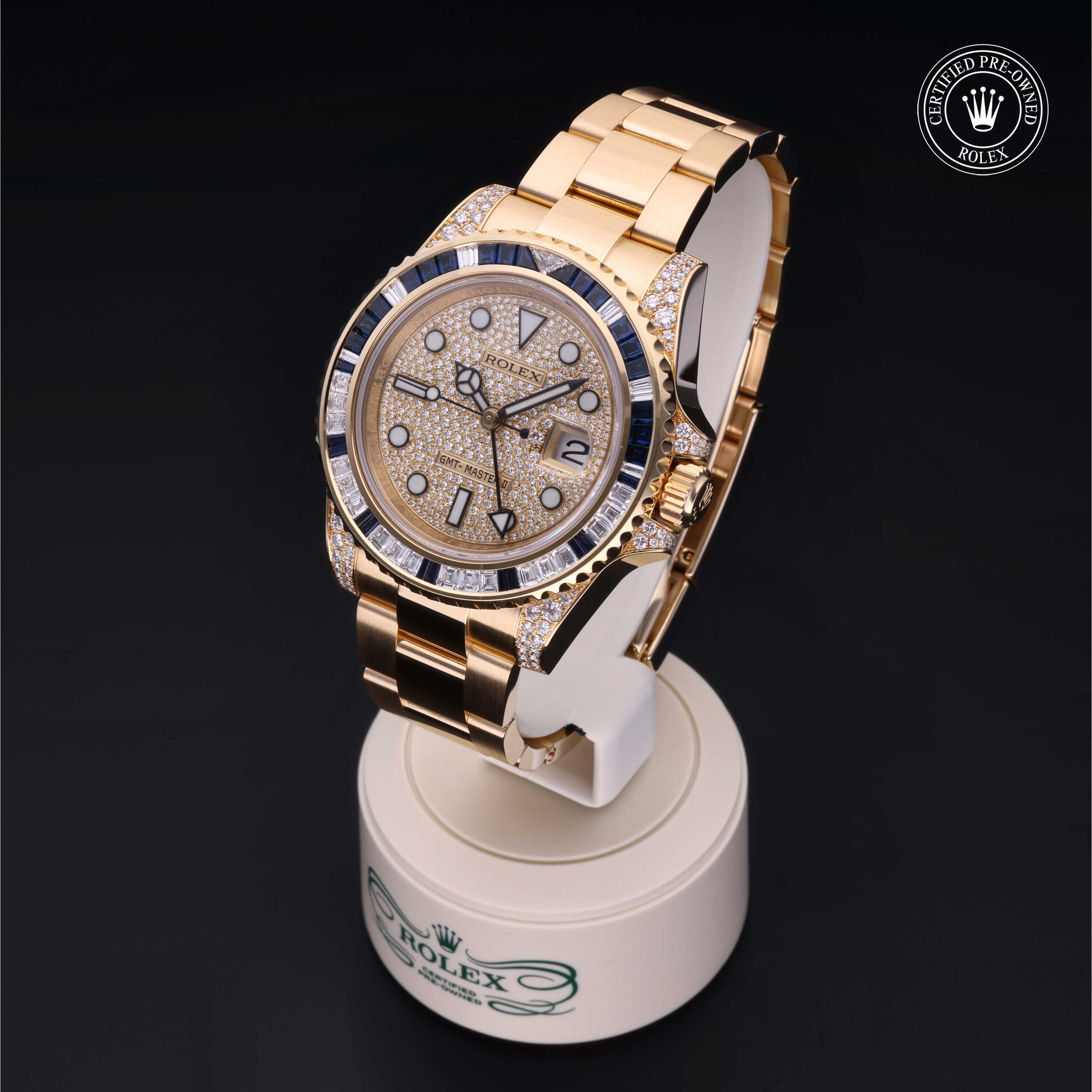 Oyster Perpetual  GMT-Master II 勞力士中古錶認證 2014, 40毫米, 18K黃金
型號: 116758SA