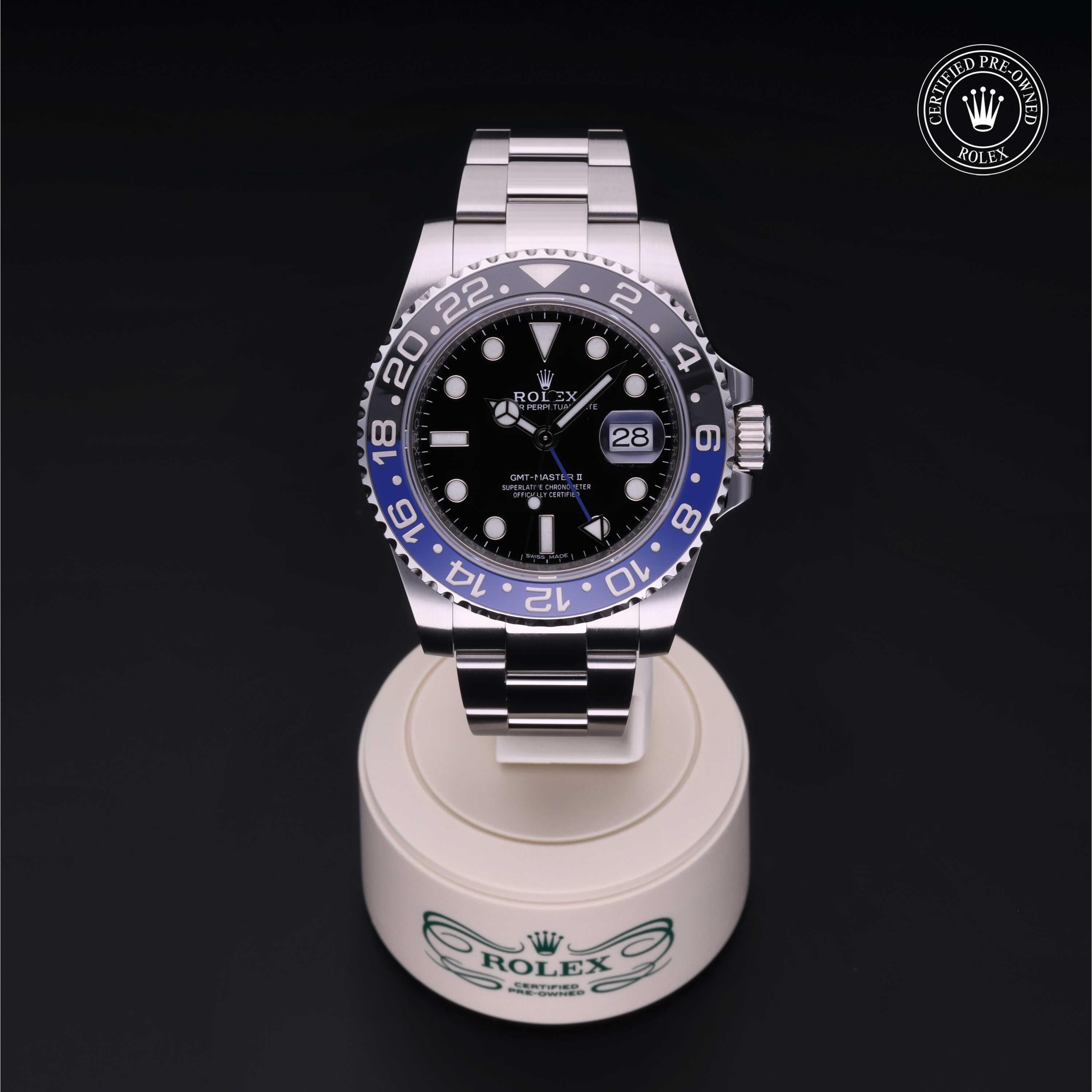 GMT-Master II 勞力士中古錶認證 2018, 40毫米, 鋼
型號: 116710BLNR