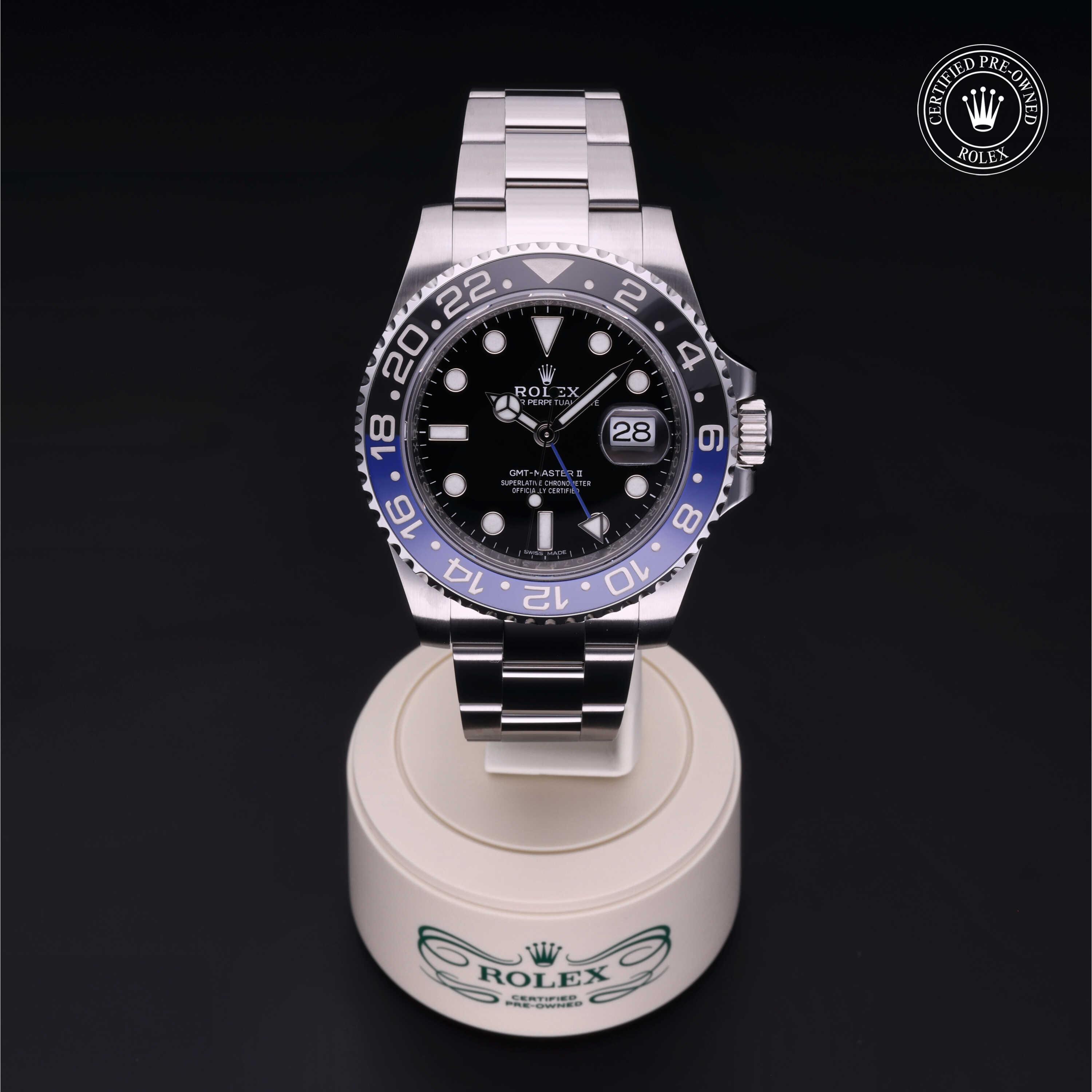 GMT-Master II Rolex Certified Pre-Owned 2017, 40 mm, Steel
Reference: 116710BLNR