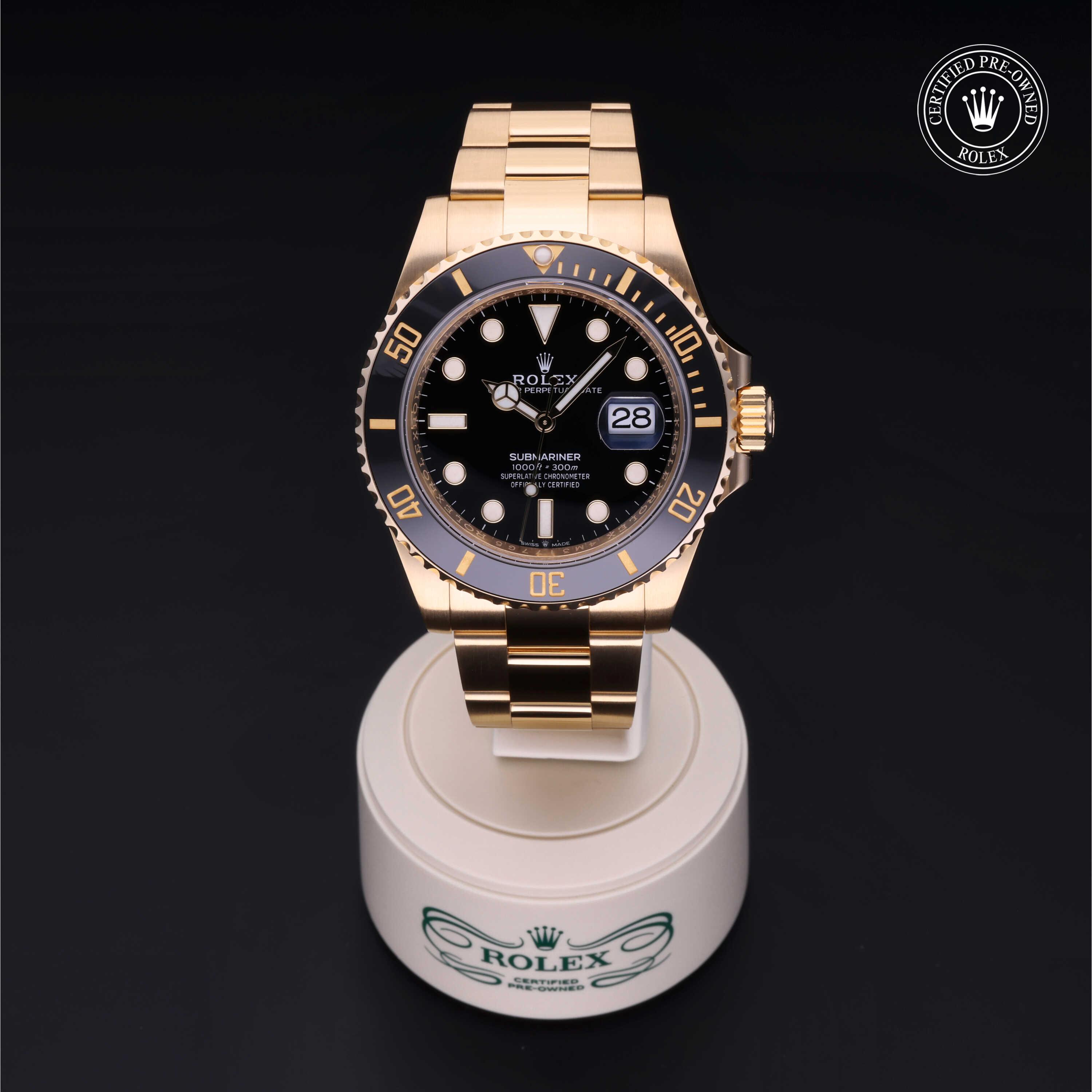 Submariner Date 勞力士中古錶認證 2022, 41毫米, 18K黃金
型號: 126618LN