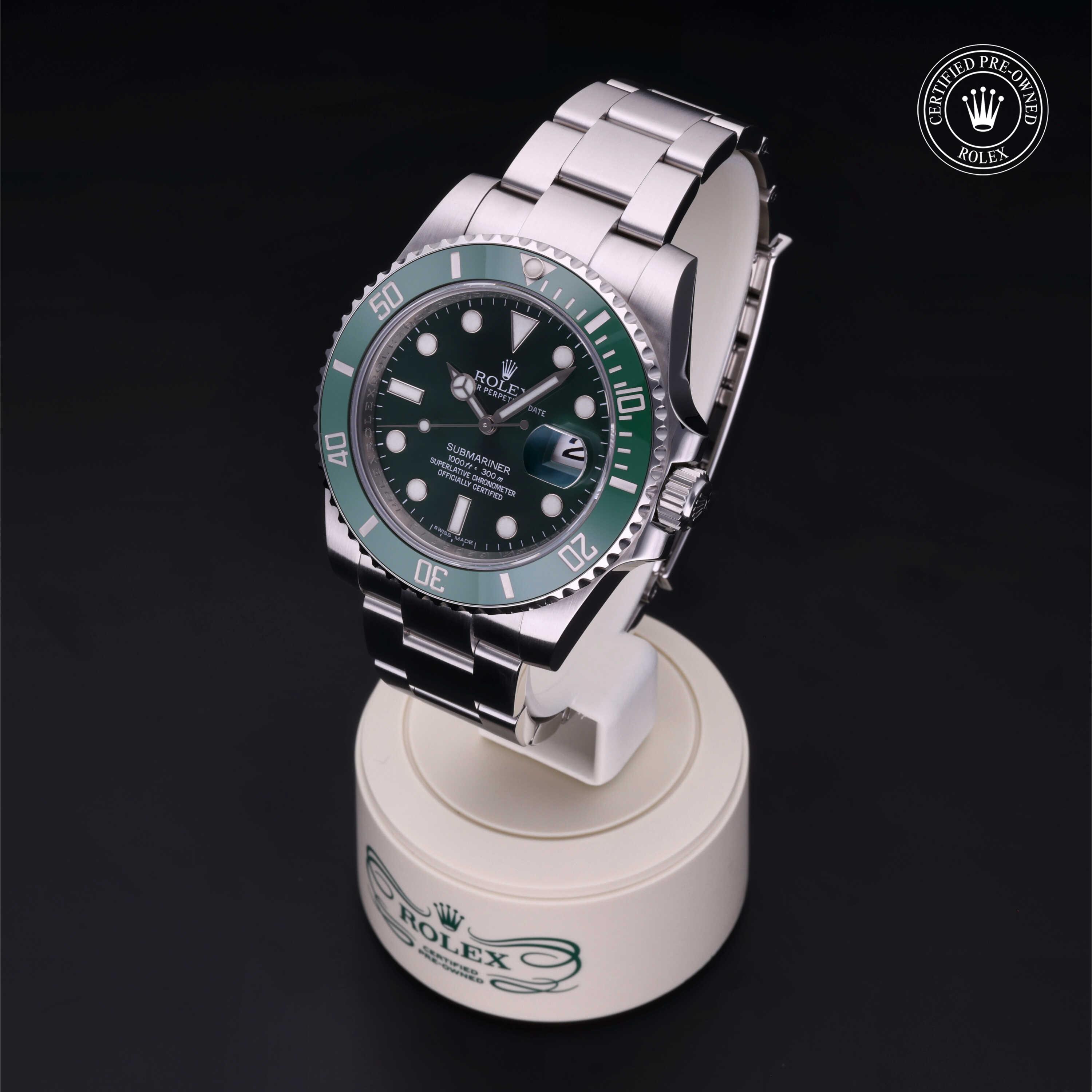Submariner Date 勞力士中古錶認證 2011, 40毫米, 鋼
型號: 116610LV