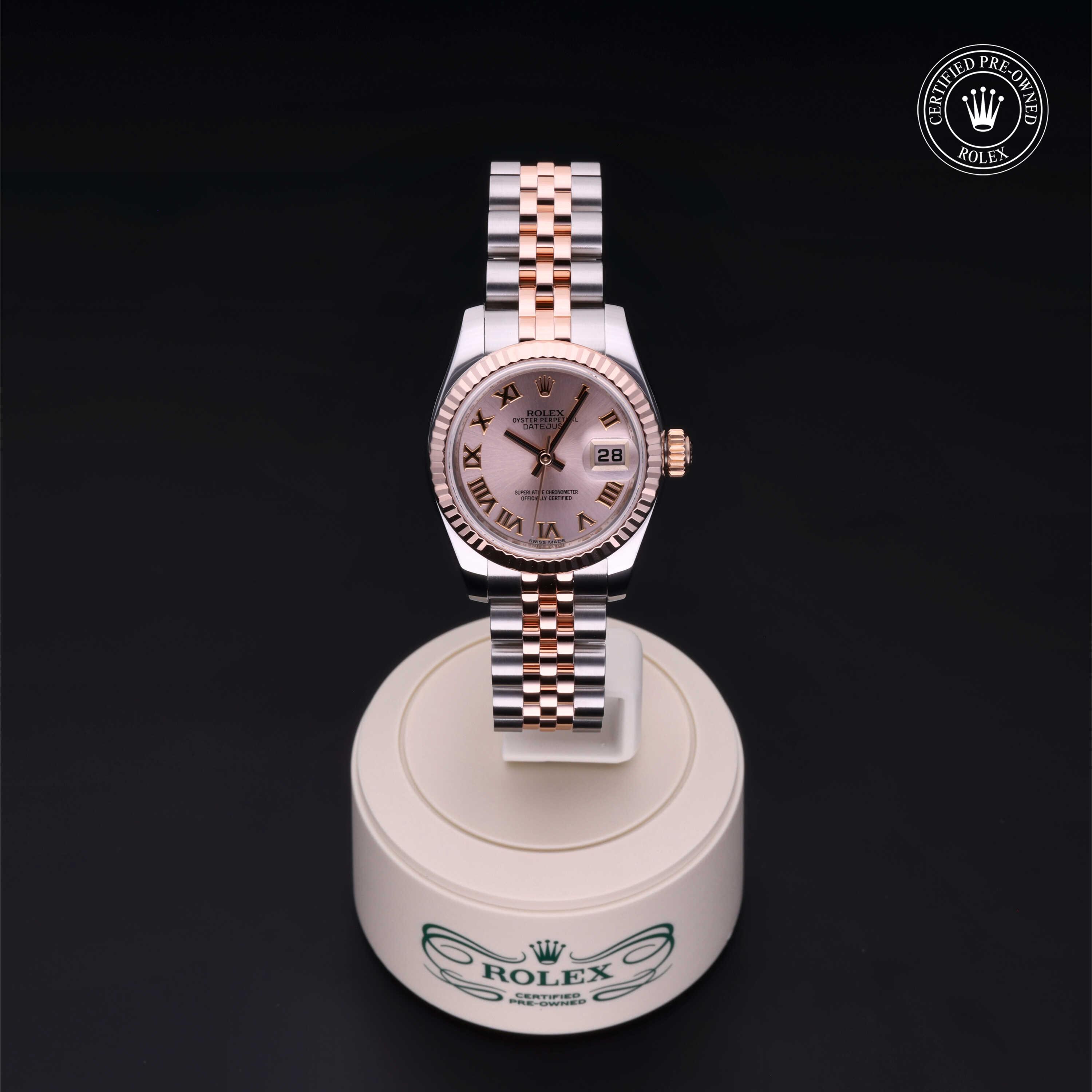 Lady-Datejust 26 Rolex Certified Pre-Owned 2012, 26 mm, Rolesor 18 Carat Red
Reference: 179171