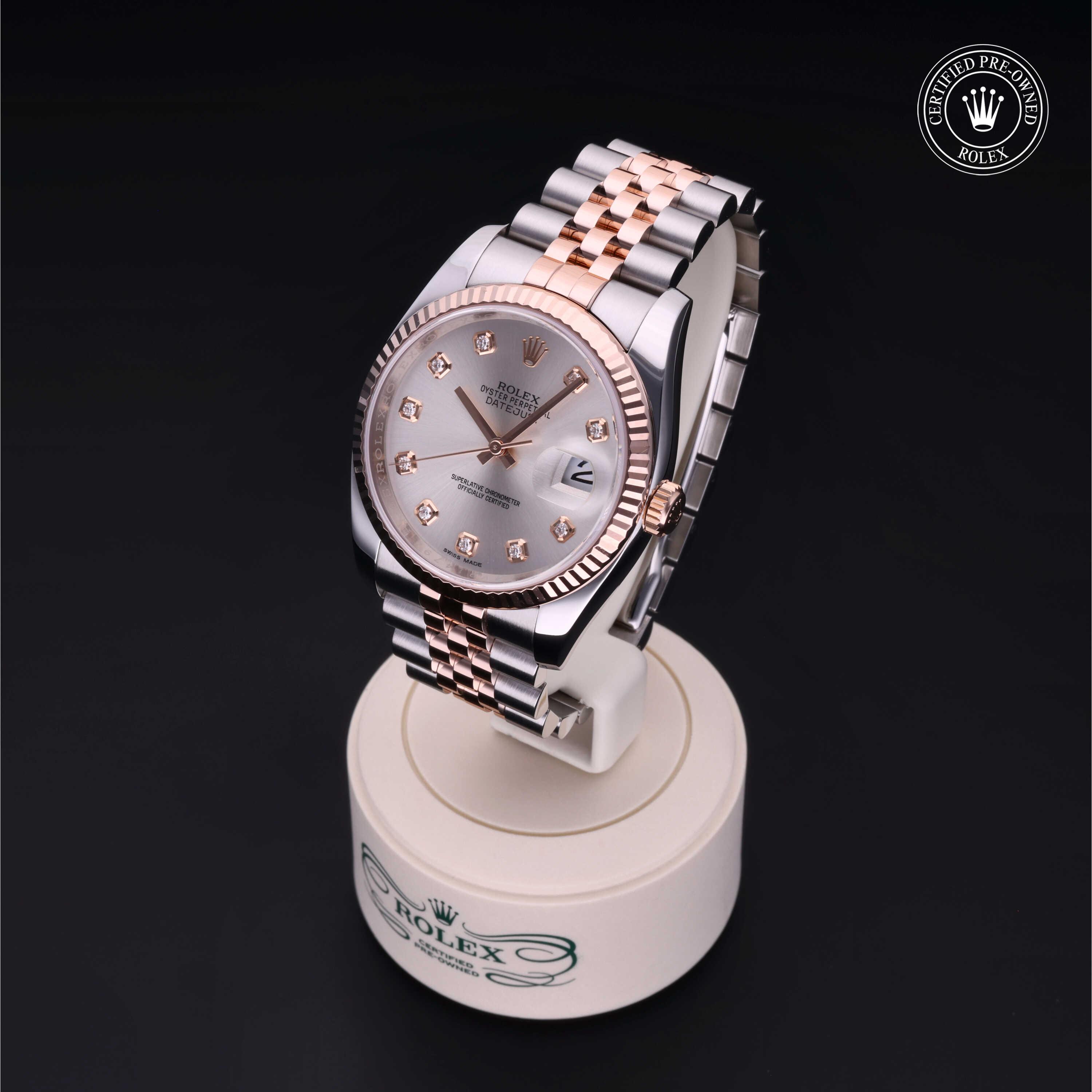 Datejust 36 勞力士中古錶認證 2017, 36毫米, 18K紅金鋼
型號: 116231