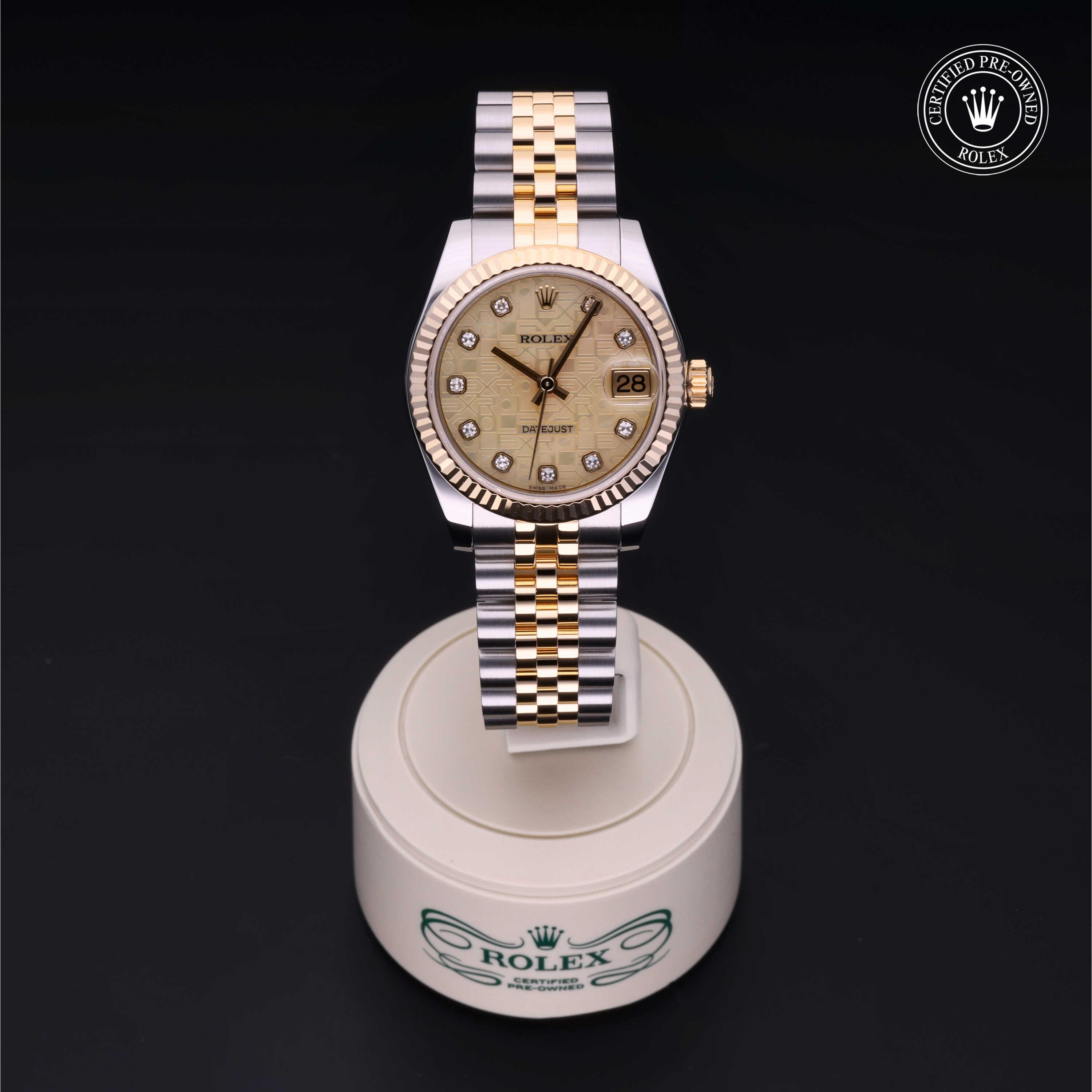 Datejust 31 勞力士中古錶認證 2013, 31毫米, 18K黃金鋼
型號: 178273