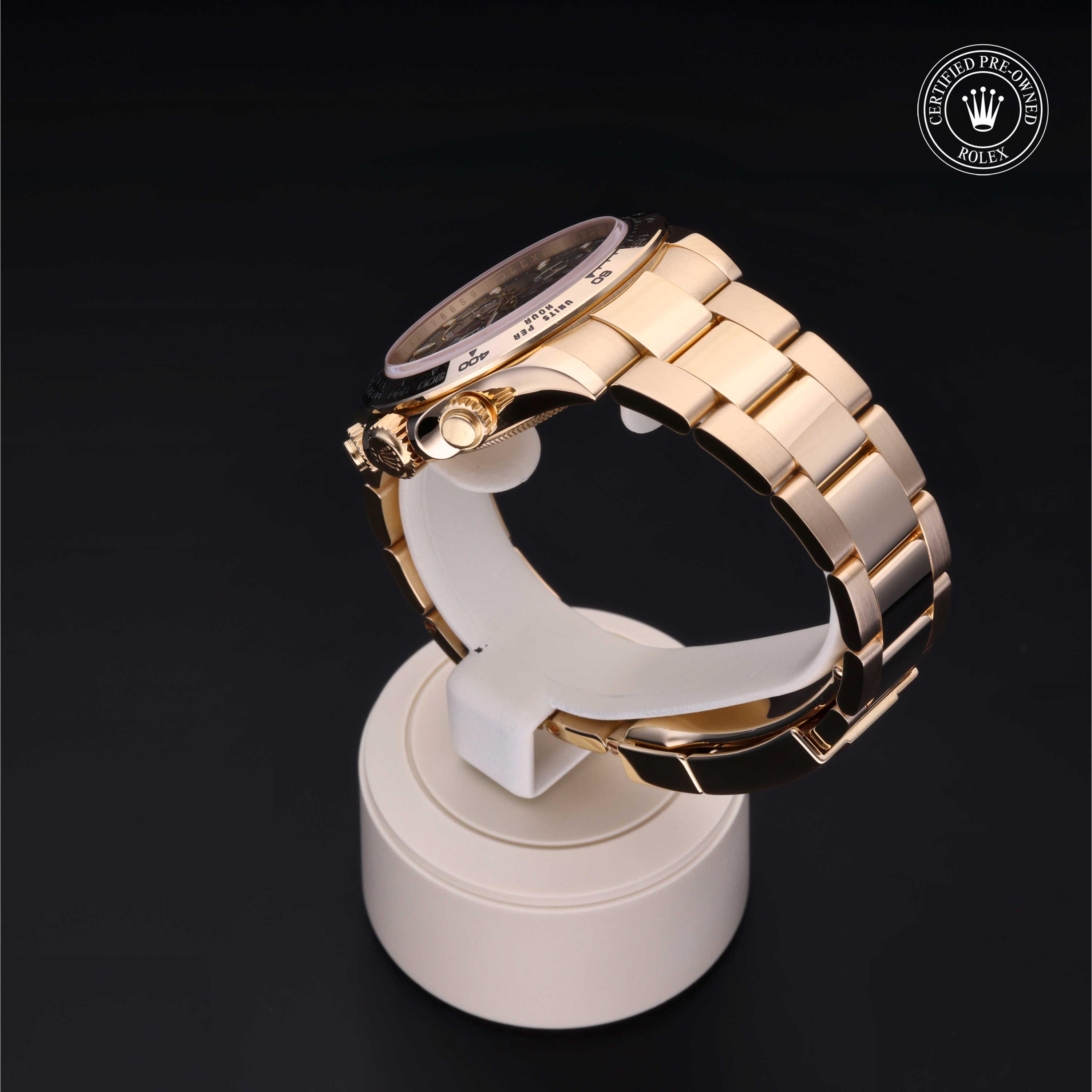 Cosmograph Daytona 勞力士中古錶認證 2018, 40毫米, 18K黃金
型號: 116508