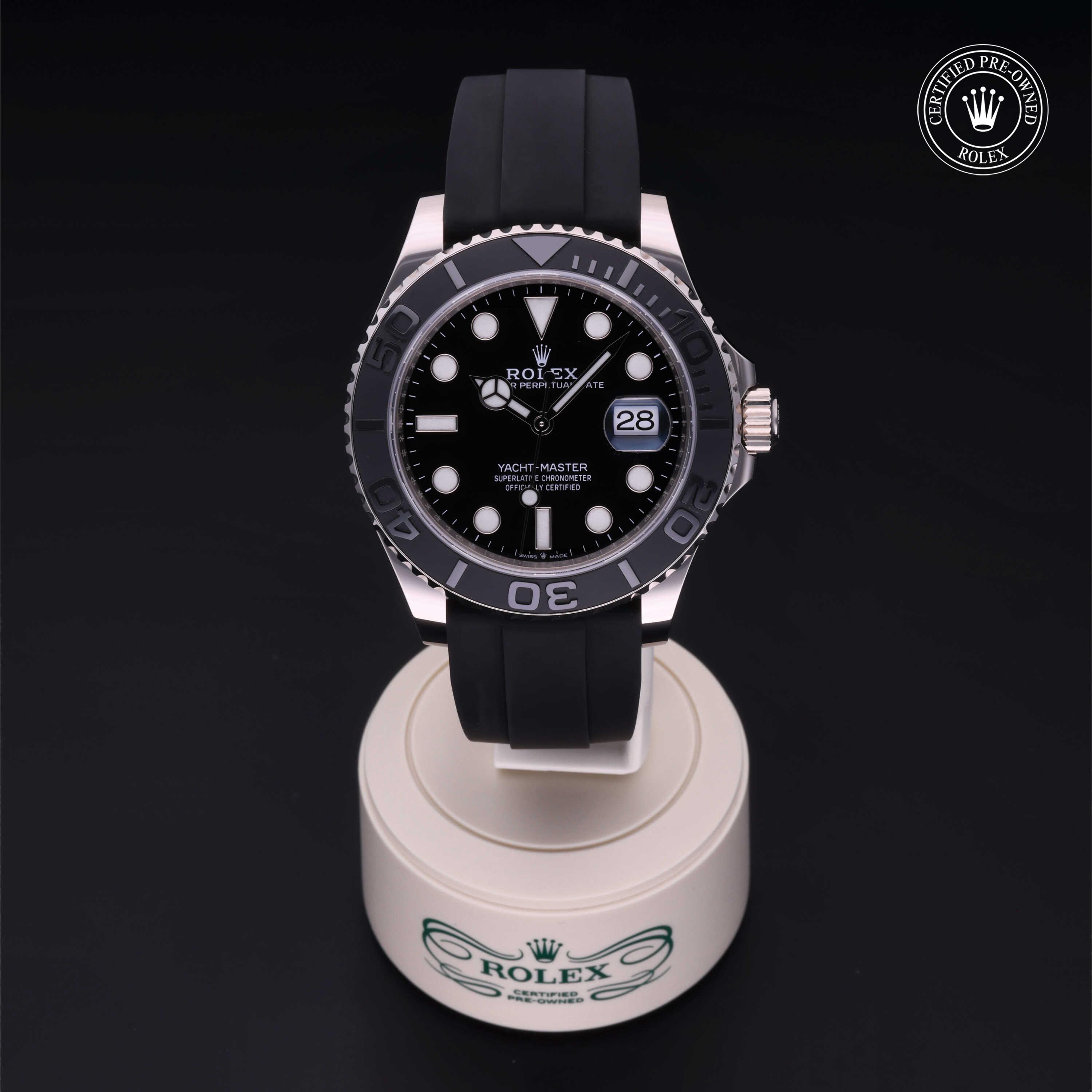Yacht-Master 42 勞力士中古錶認證 2020, 42毫米 , 18K白色黃金
型號: 226659