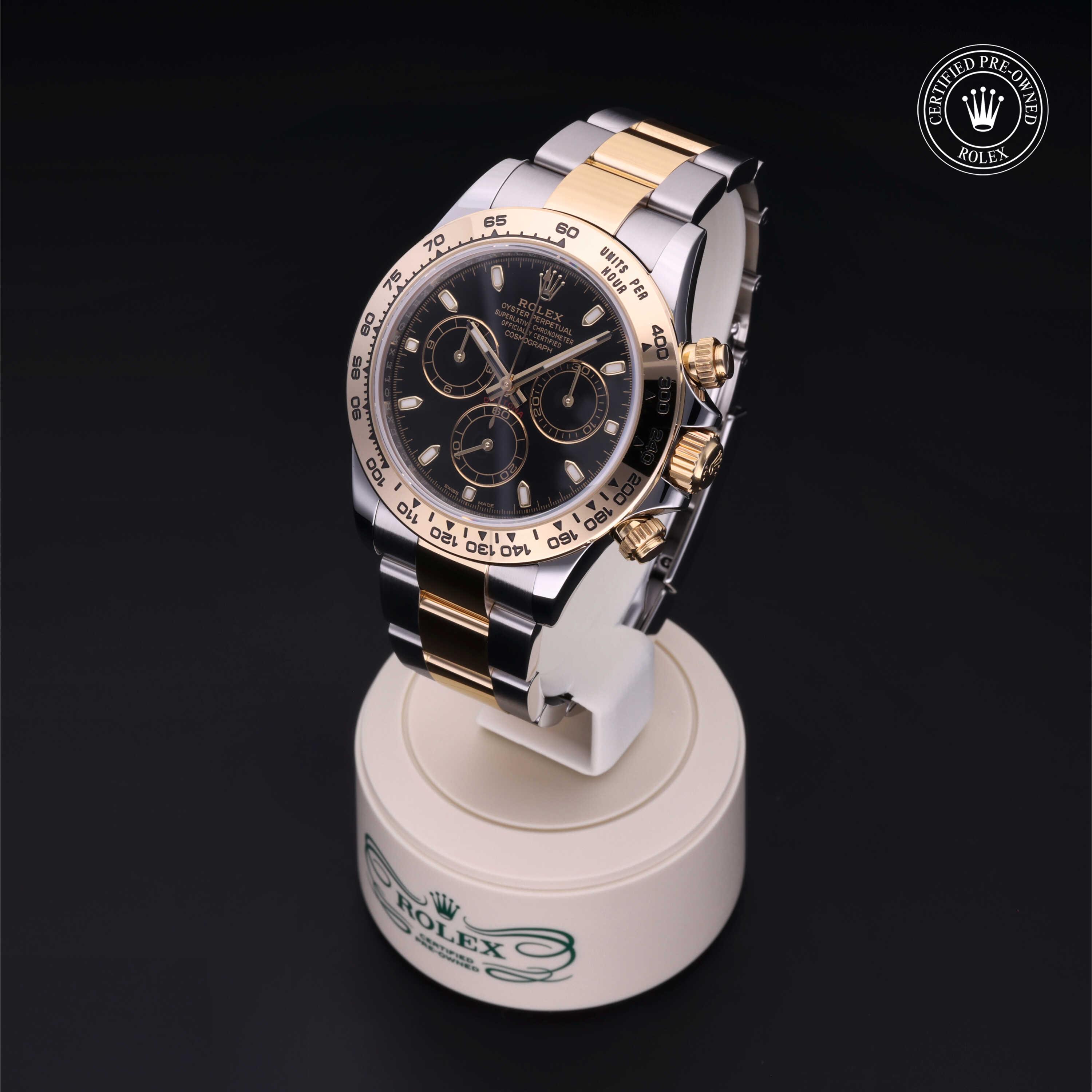 Cosmograph Daytona 勞力士中古錶認證 2018, 40毫米, 18K黃金鋼
型號: 116503