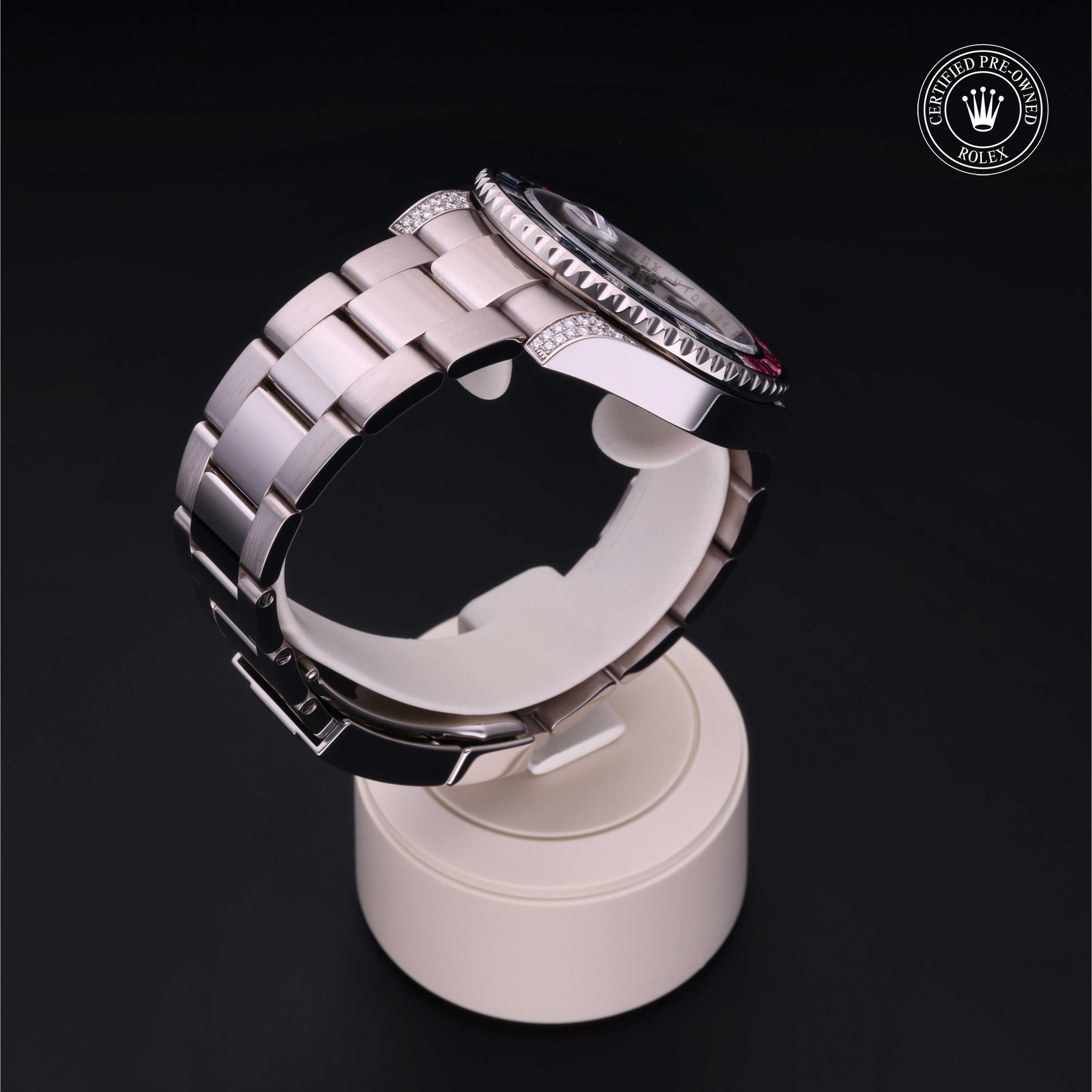 Oyster Perpetual  GMT-Master II Rolex Certified Pre-Owned 2008, 40 mm, Gold 18 Carat White
Reference: 116759SARU