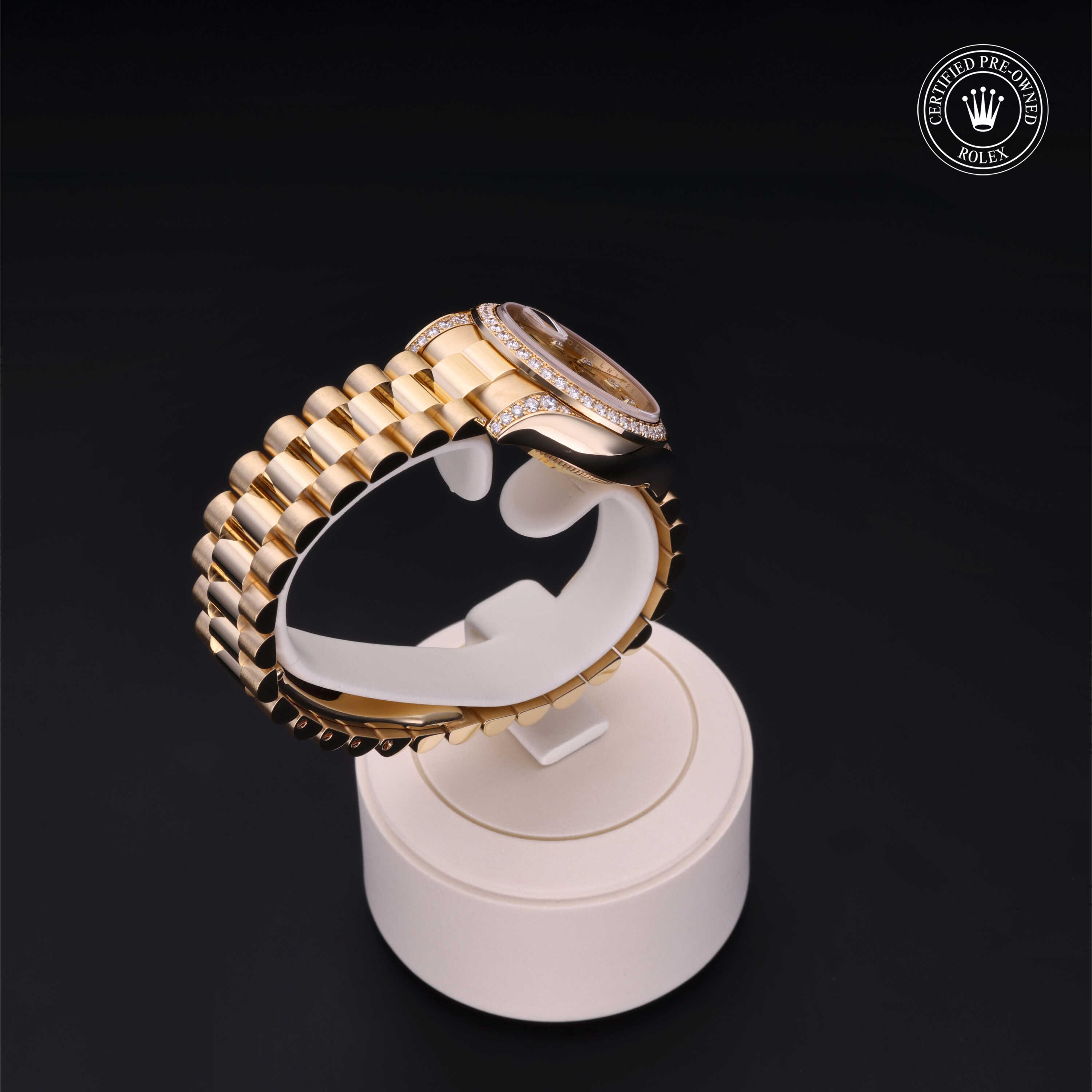 Oyster Perpetual Lady-Datejust 26 勞力士中古錶認證 2015, 26毫米, 18K黃金
型號: 179158