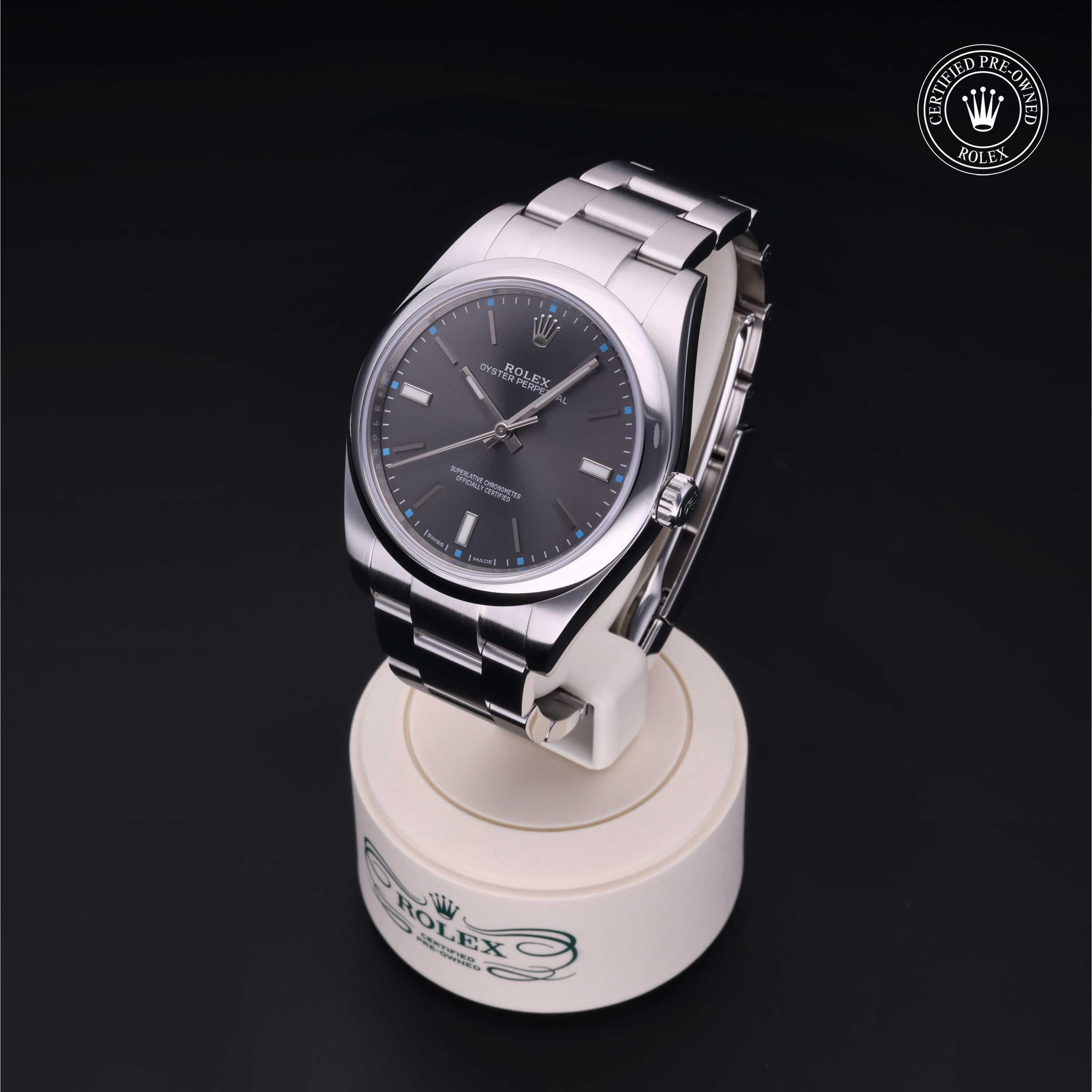 Oyster Perpetual 39 勞力士中古錶認證 2016, 39毫米, 鋼
型號: 114300