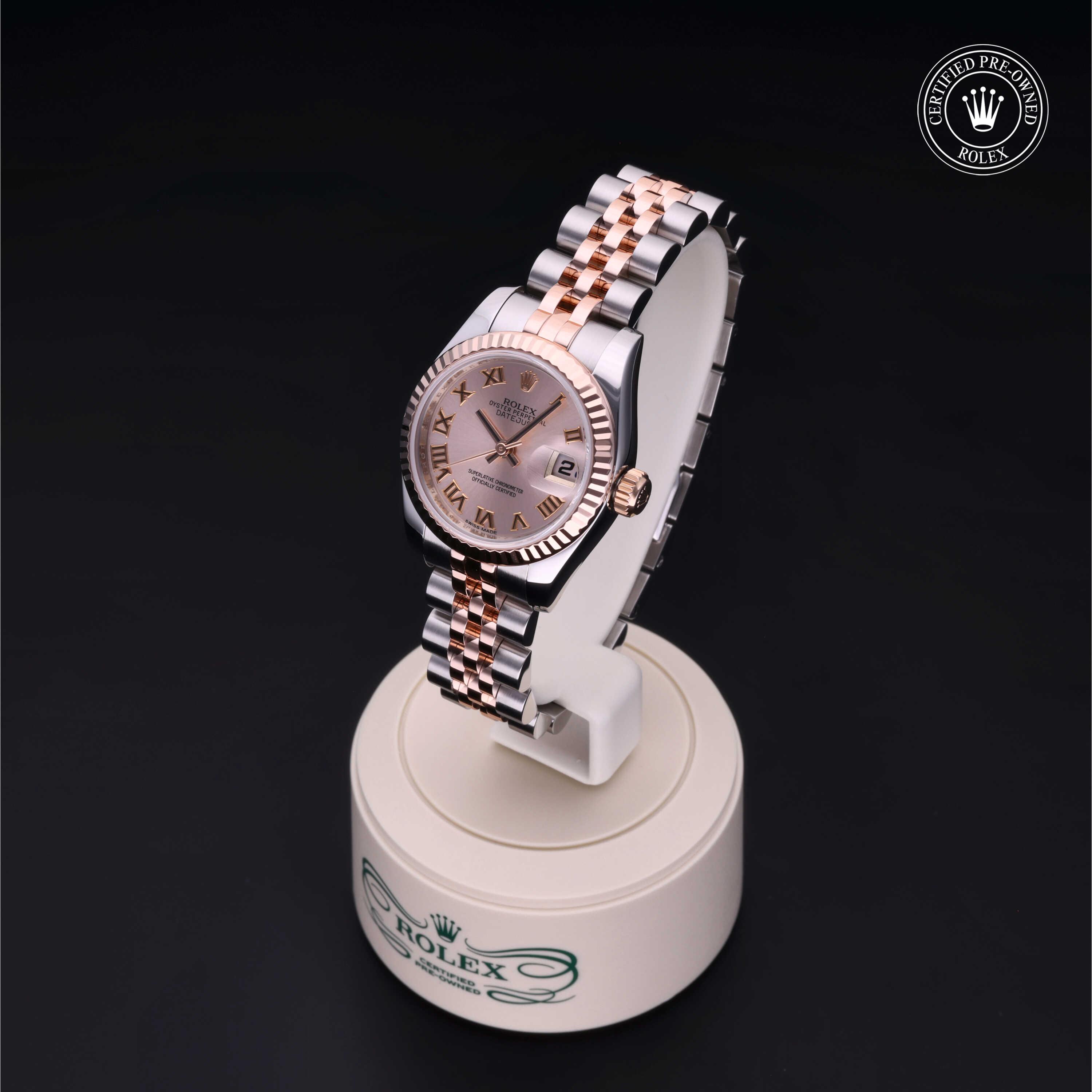 Lady-Datejust 26 Rolex Certified Pre-Owned 2012, 26 mm, Rolesor 18 Carat Red
Reference: 179171