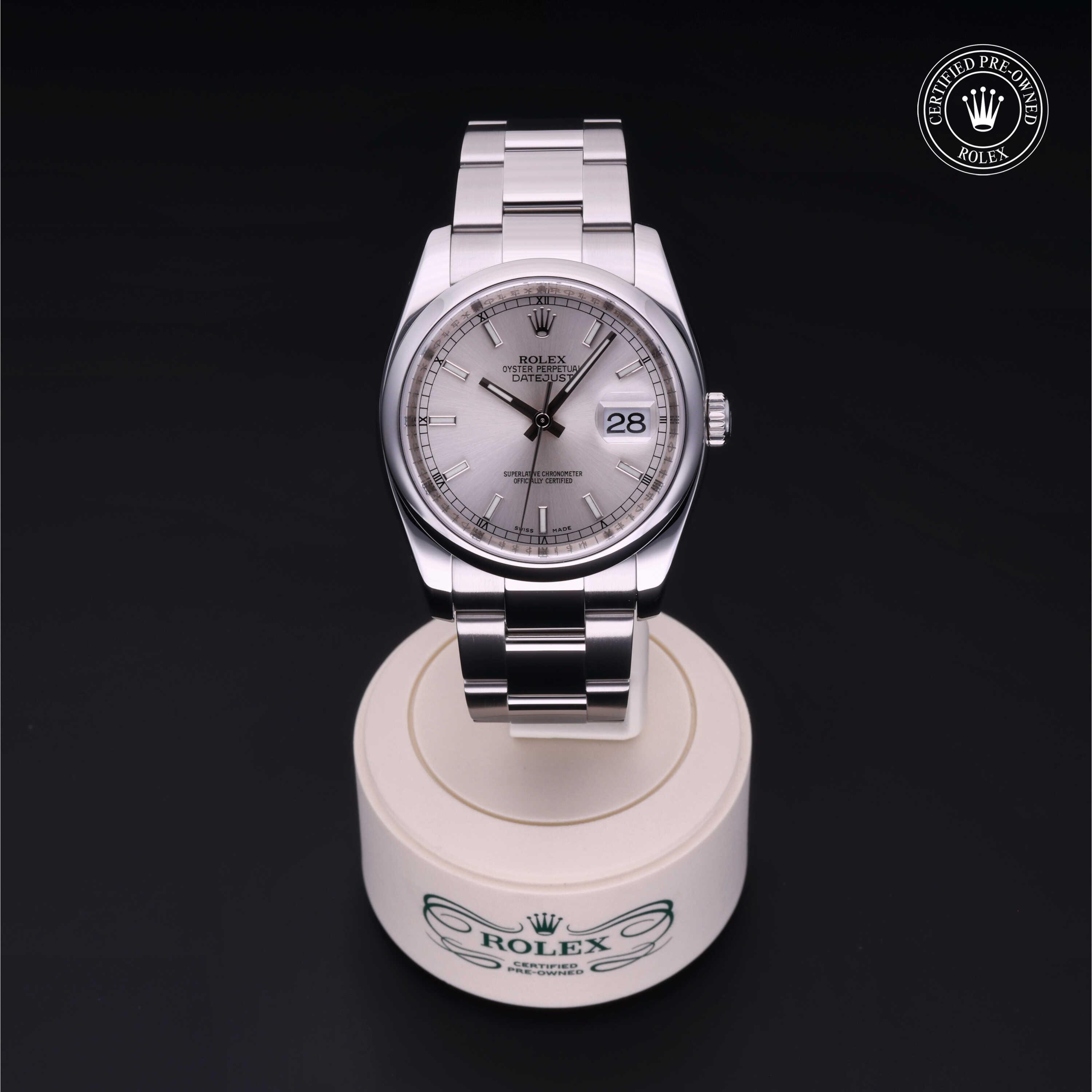 Datejust 36 勞力士中古錶認證 2008, 36毫米, 鋼
型號: 116200